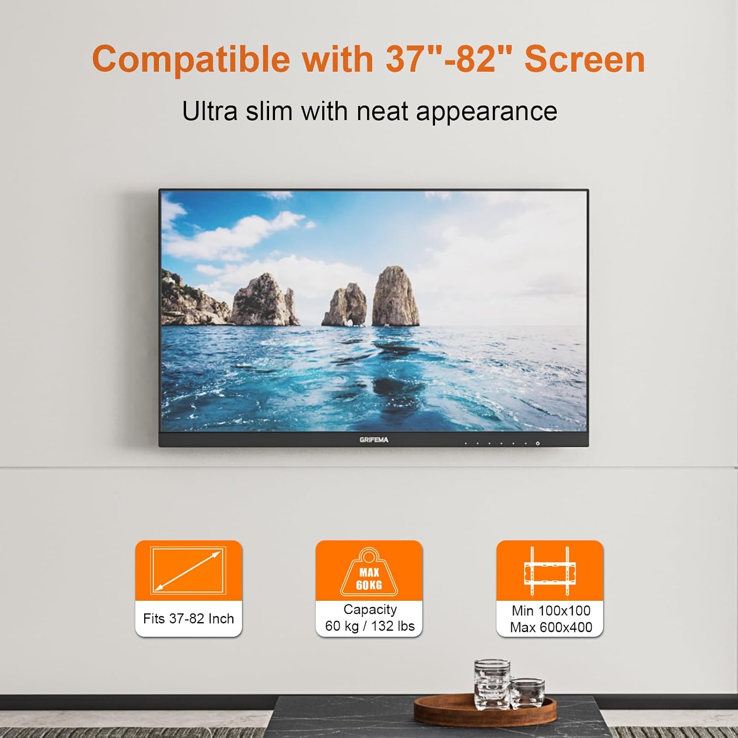 Detalle 2 de GRIFEMA TV Wall Mount 37–82-Inch