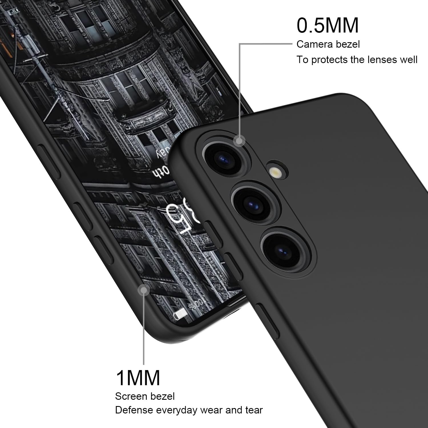 Detalle de HAII Samsung Galaxy A57 phone case, 6.7-inch