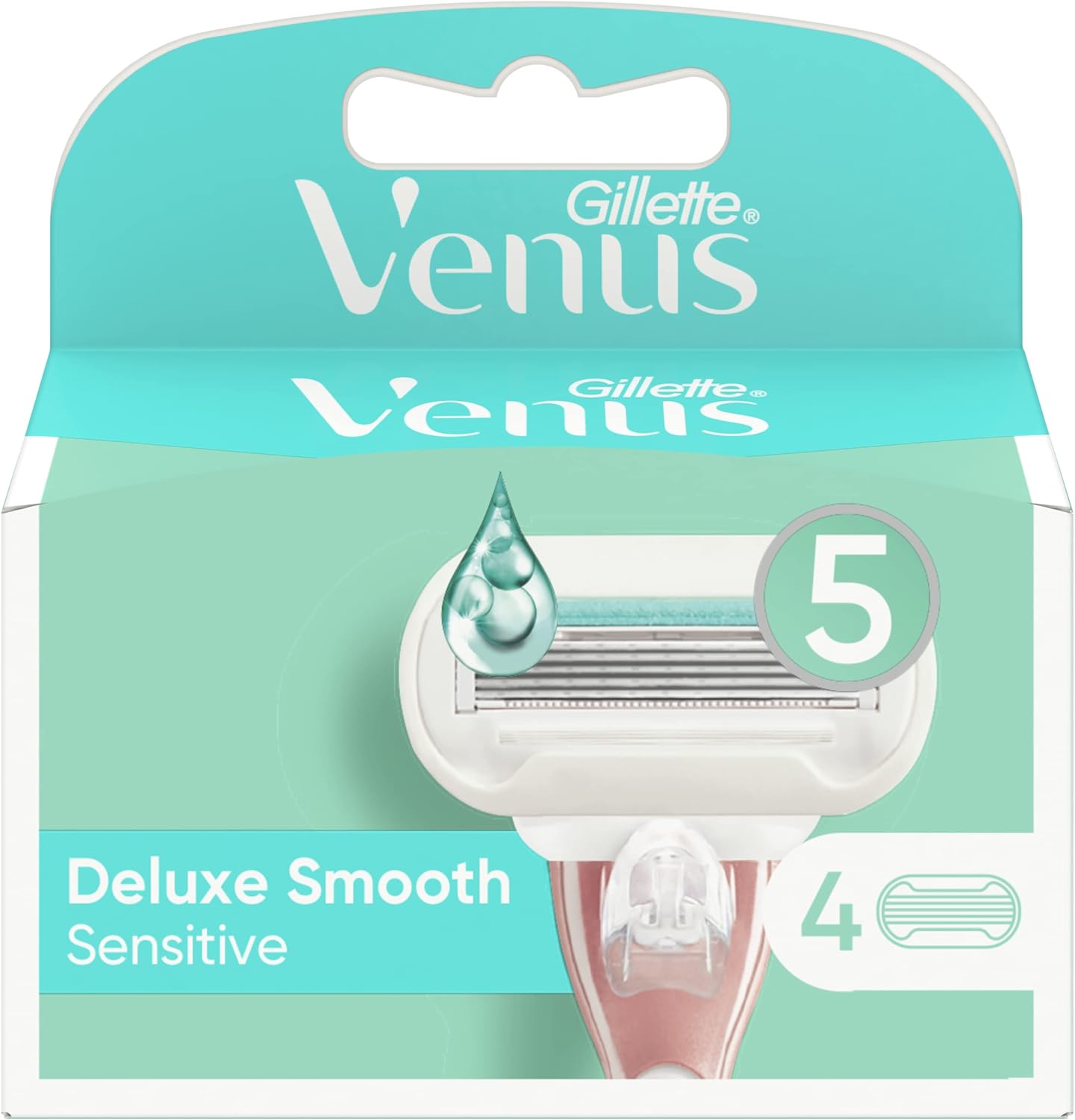 Thumbnail 6 de Gillette Venus Deluxe Rasoio Donna Smooth Sensitive – 10 lame replacement
