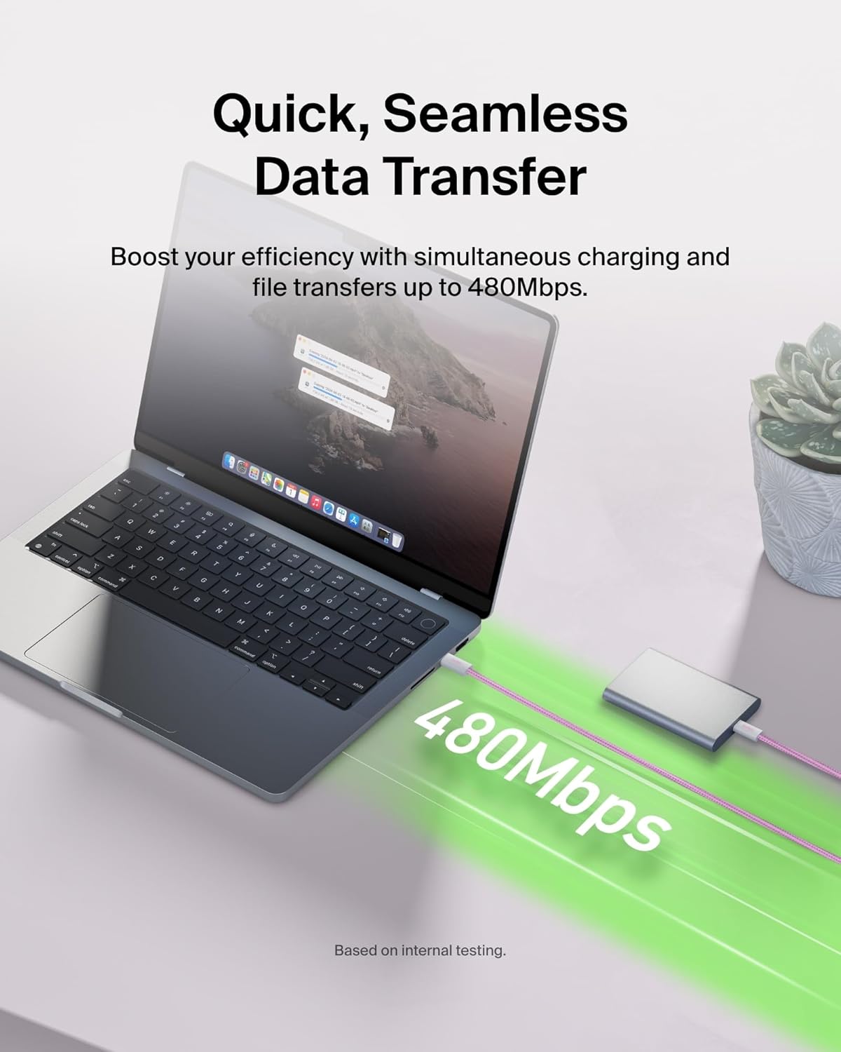 Thumbnail 5 de Belkin USB C cable 60W