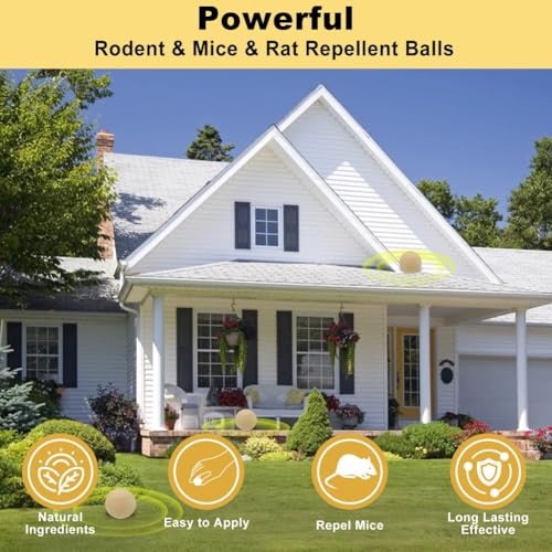 Detalle de SuCean Mouse Repellent with Peppermint Oil – Rodent Deterrent for Indoor & Outdoor Use