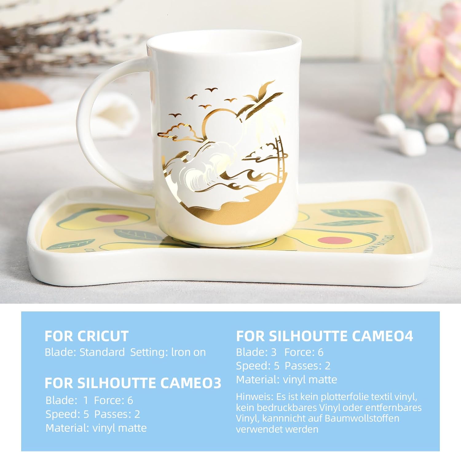 Thumbnail 2 de IModeur Vinylfolie Rollensatz 30,5 x 300 cm – Gold Glänzend, Silber Glänzend, Rosegold – 3 Rollen