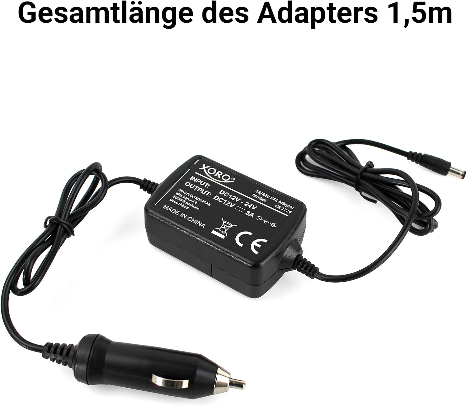 Detalle 1 de XORO CA1224 adaptateur allume-cigare 12 V