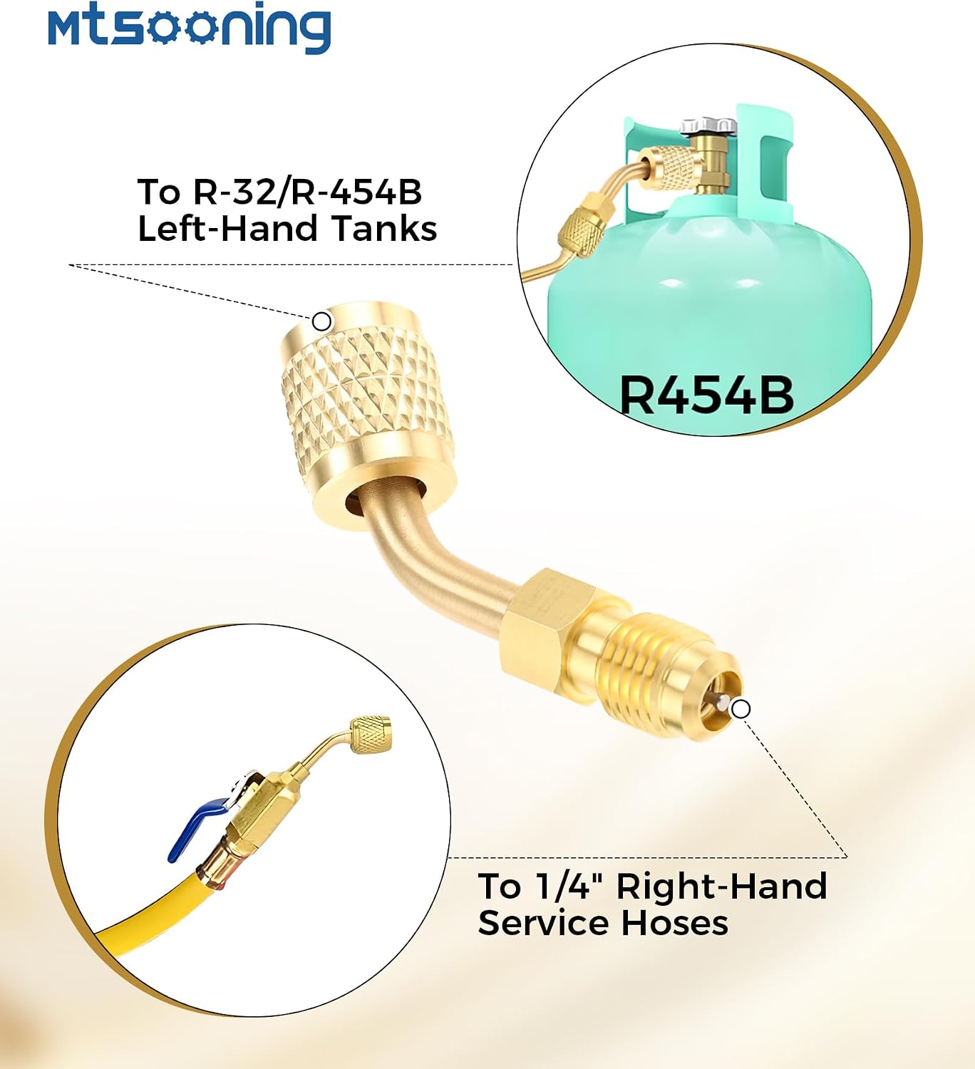 Detalle de Refrigerant Adapter, Brass