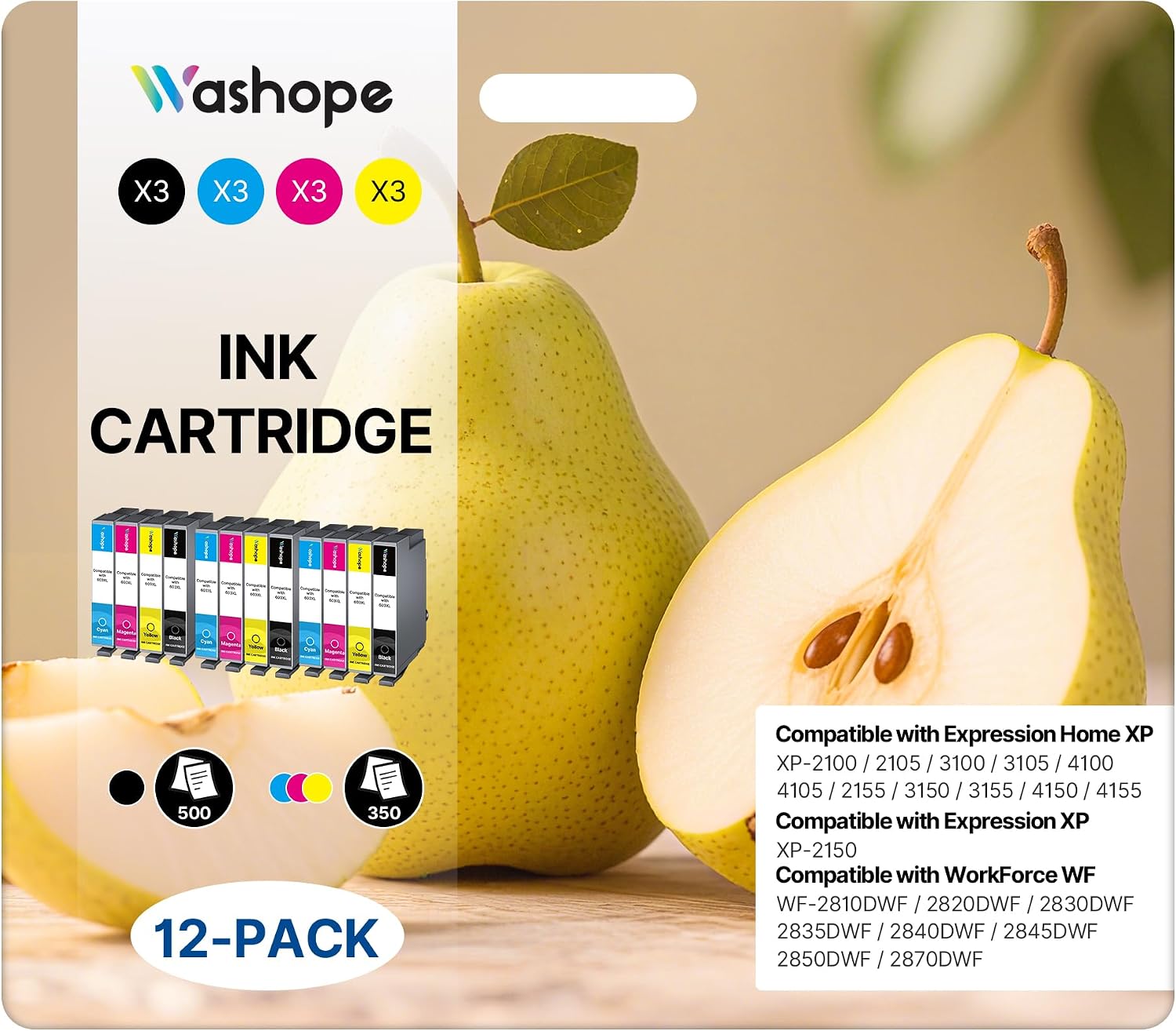 Thumbnail 5 de Washope Cartouche 62XL Noir 630 pages 🖨