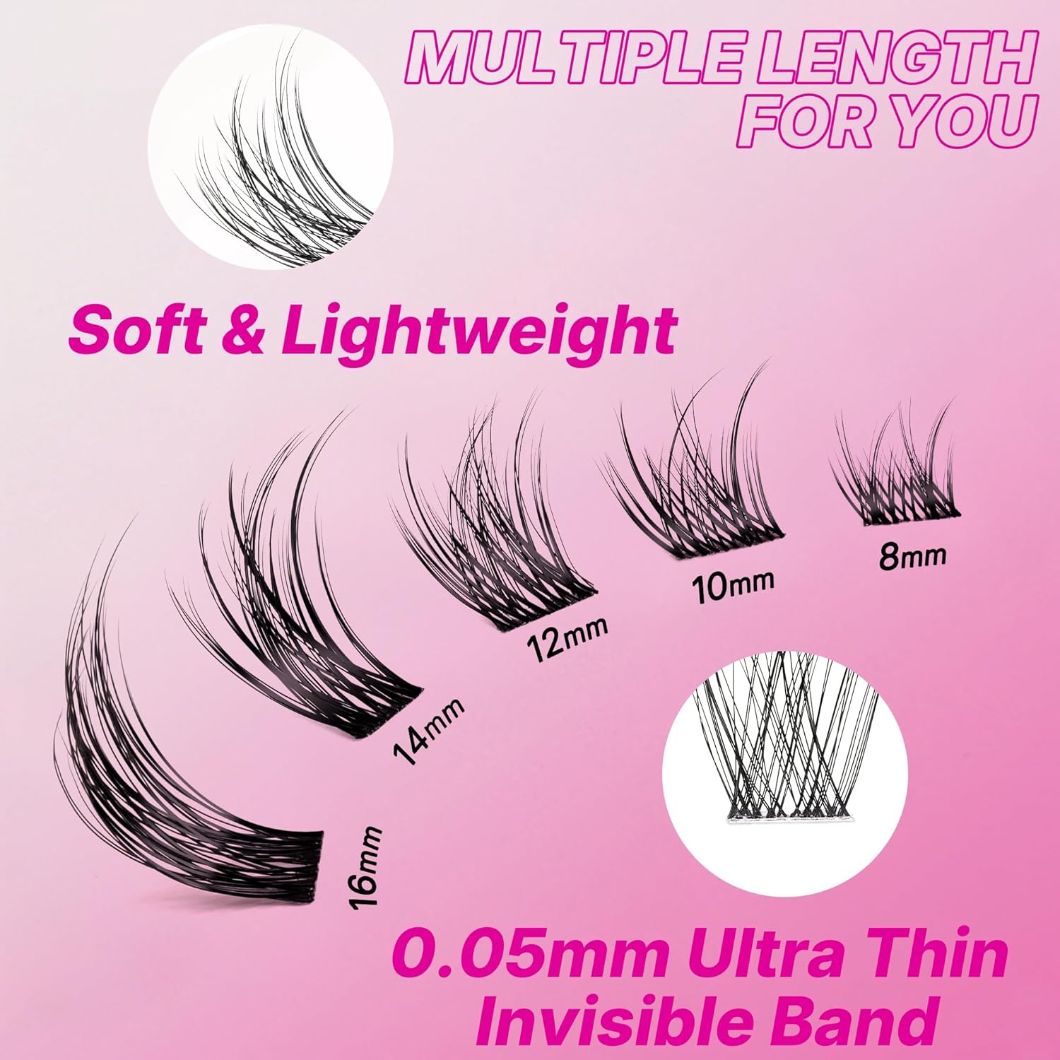 Thumbnail 3 de VEYESBEAUTY Lash Clusters Kit 🎀