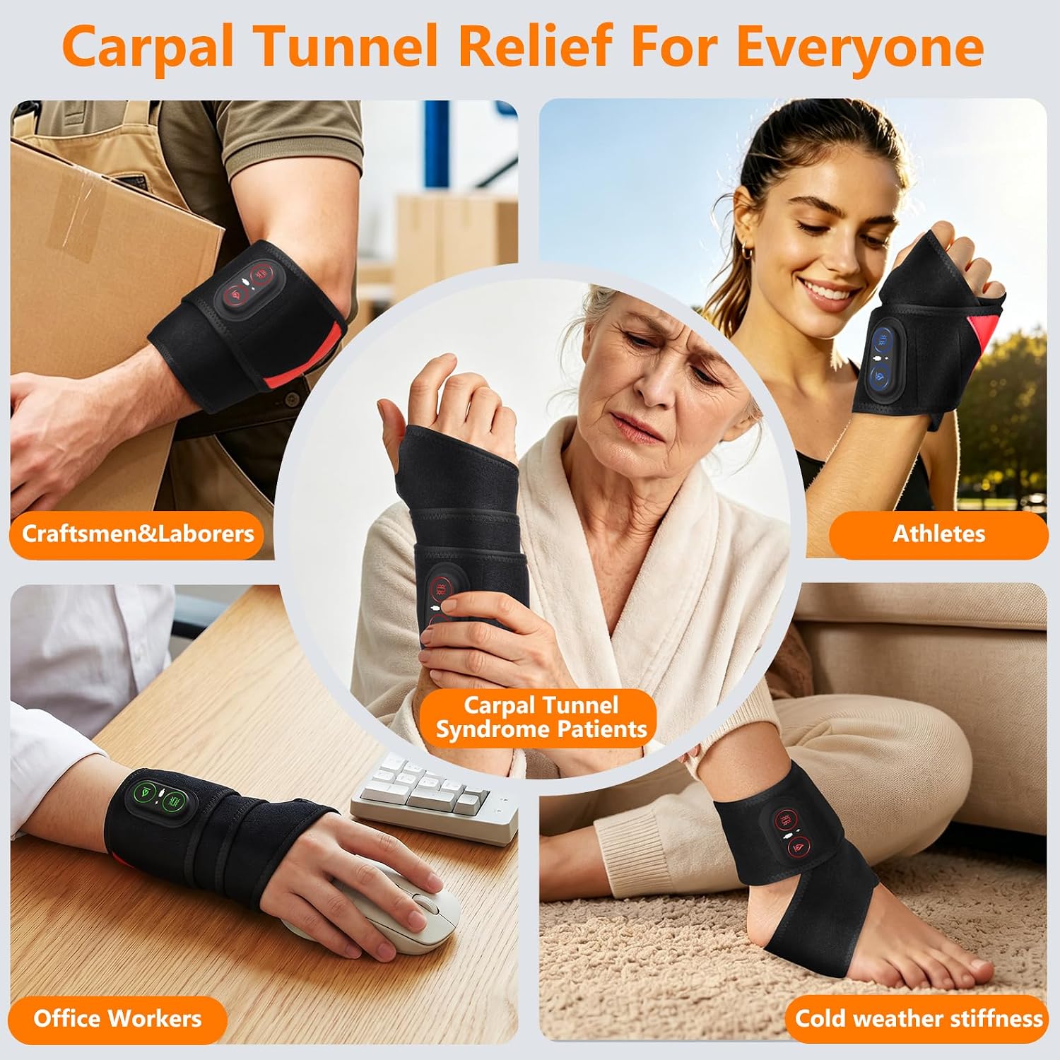Detalle de Wrist Heating Pad with Cordless Design