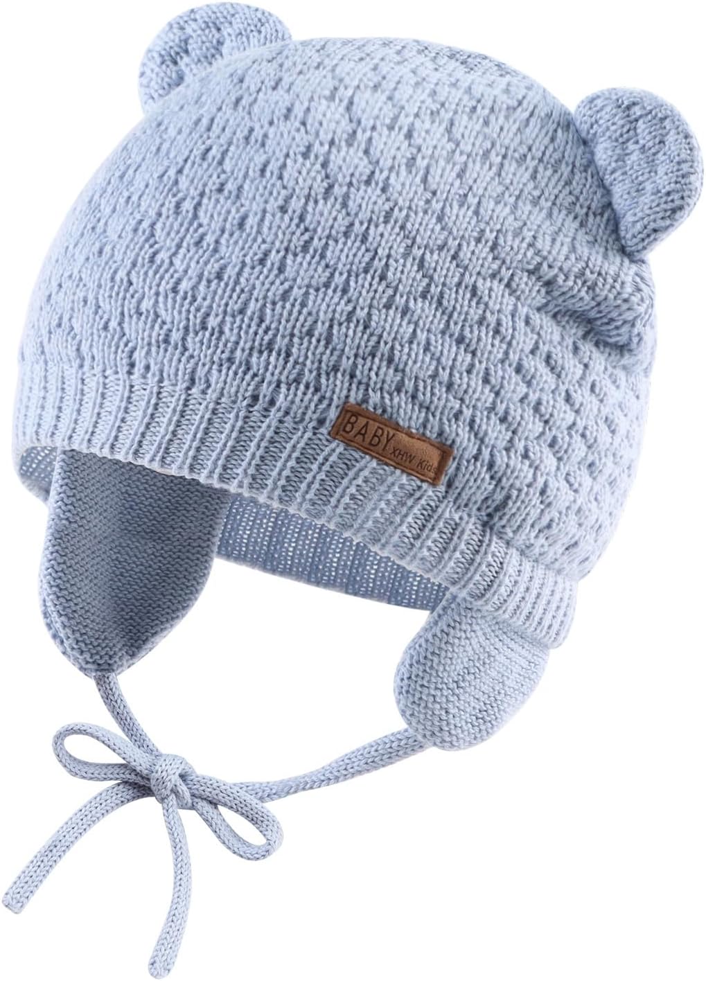 Detalle de XIAOHAWANG Baby Earflap Beanie Hat for Infants and Toddlers 🧸</analysis>
XIAOHAWANG Baby Earflap Beanie Hat for Infants and Toddlers