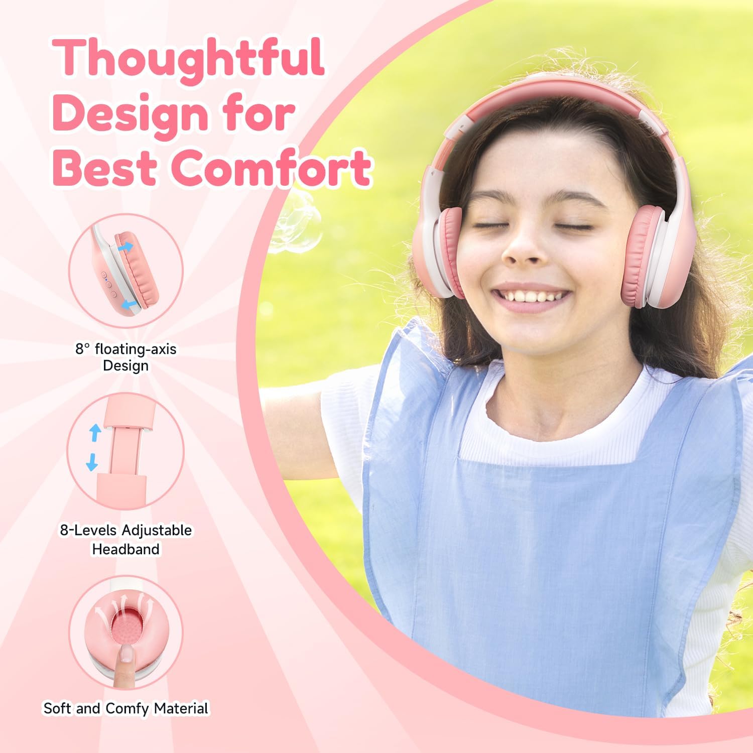Thumbnail 3 de EarFun Bluetooth Kopfhörer Kinder 40 Std Akku