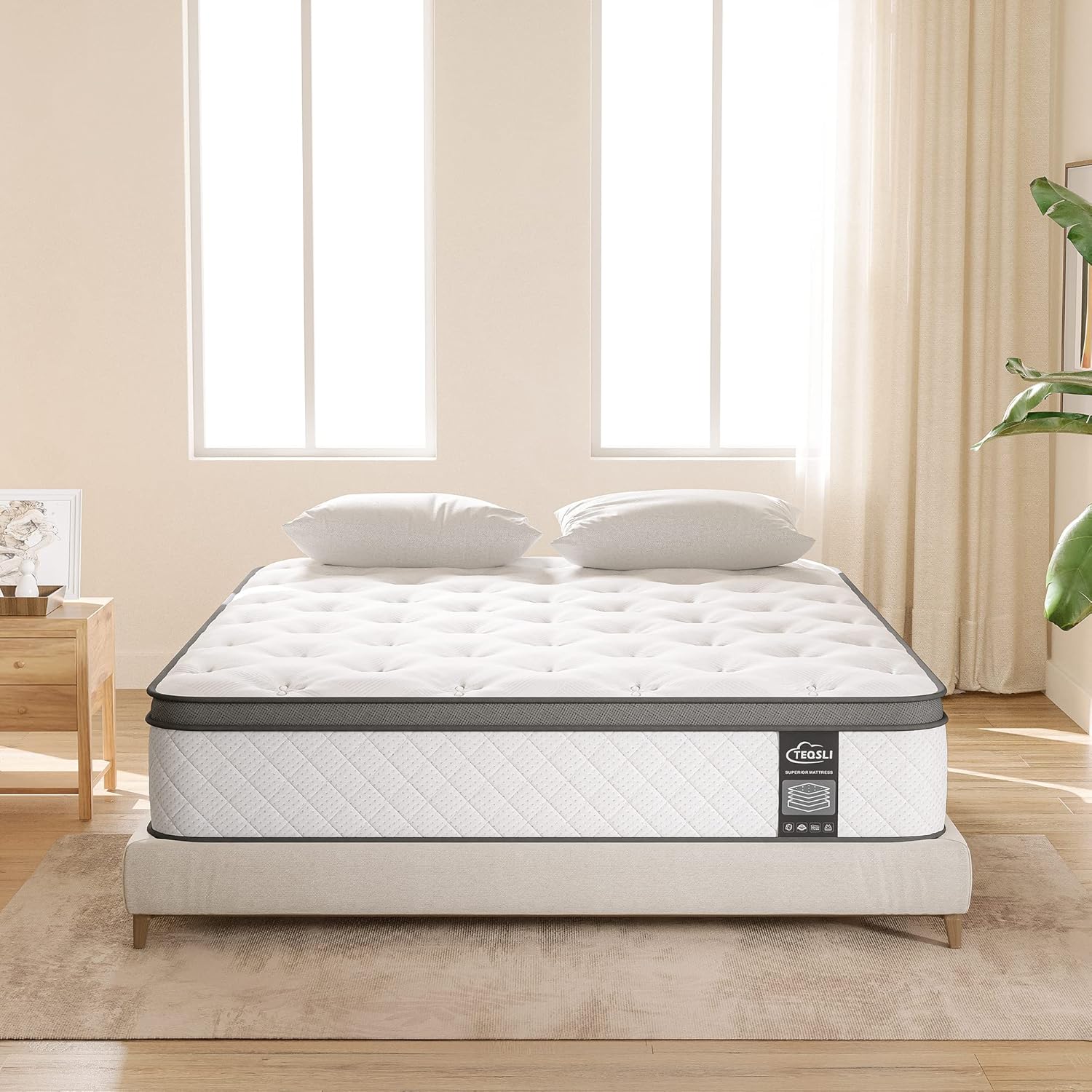 Thumbnail 6 de TeQsli 3FT Single 10in Hybrid Mattress
