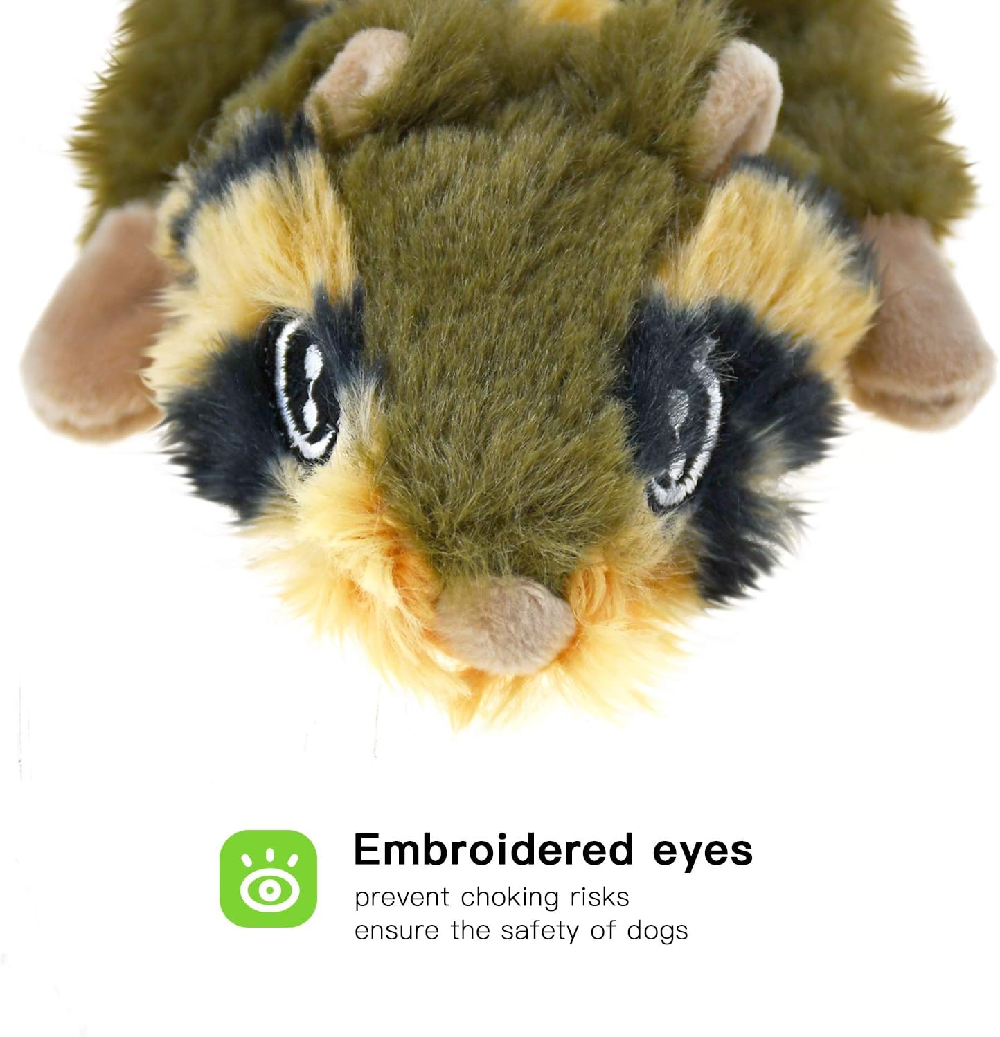 Thumbnail 3 de SHARLOVY No Stuffing Dog Squeaky Toys – 6 Pack Plush Crinkle Animals for Small Dogs