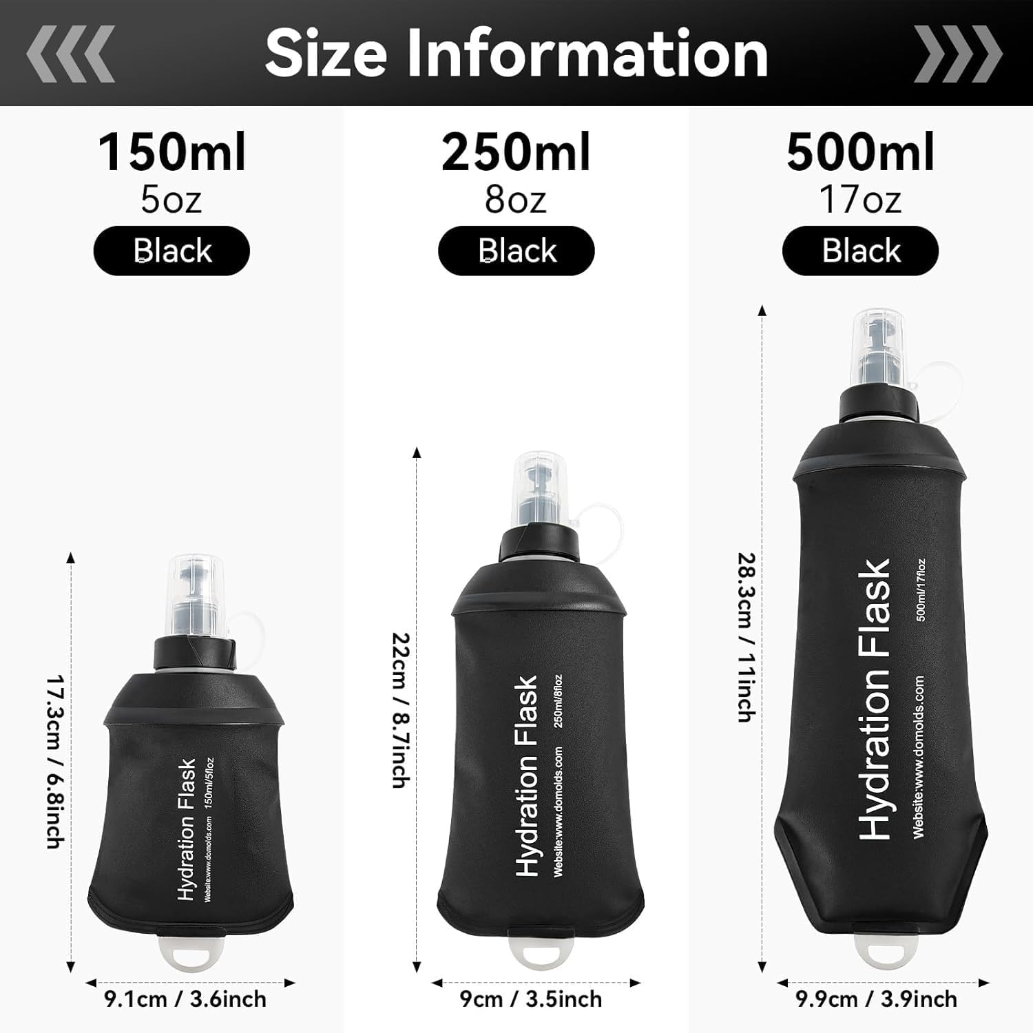 Detalle 2 de AXEN 500ML Soft Flask for running