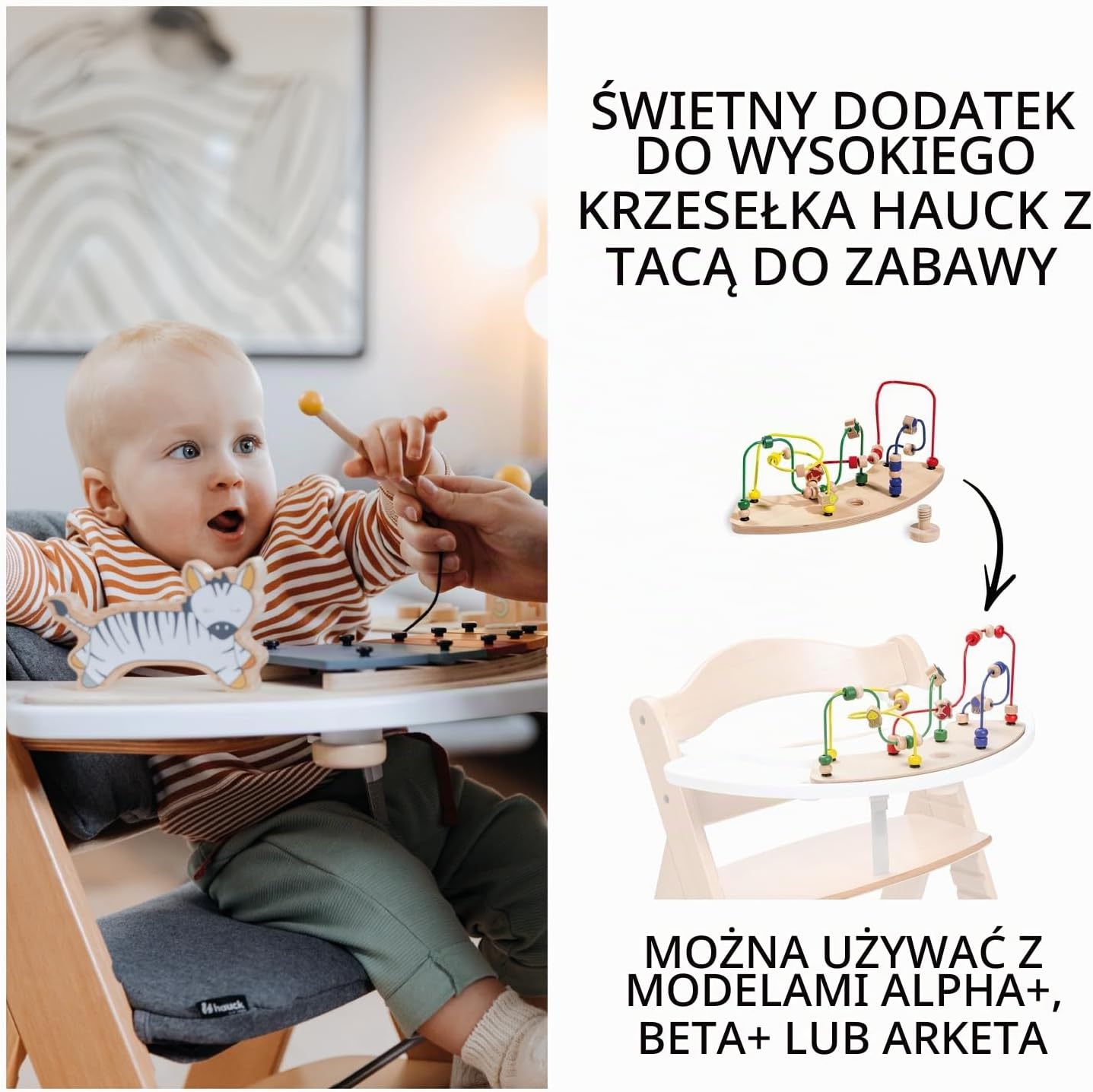 Thumbnail 1 de Hauck 808034 Play Moving – drewniana pętla motoryczna Water Animals FSC
