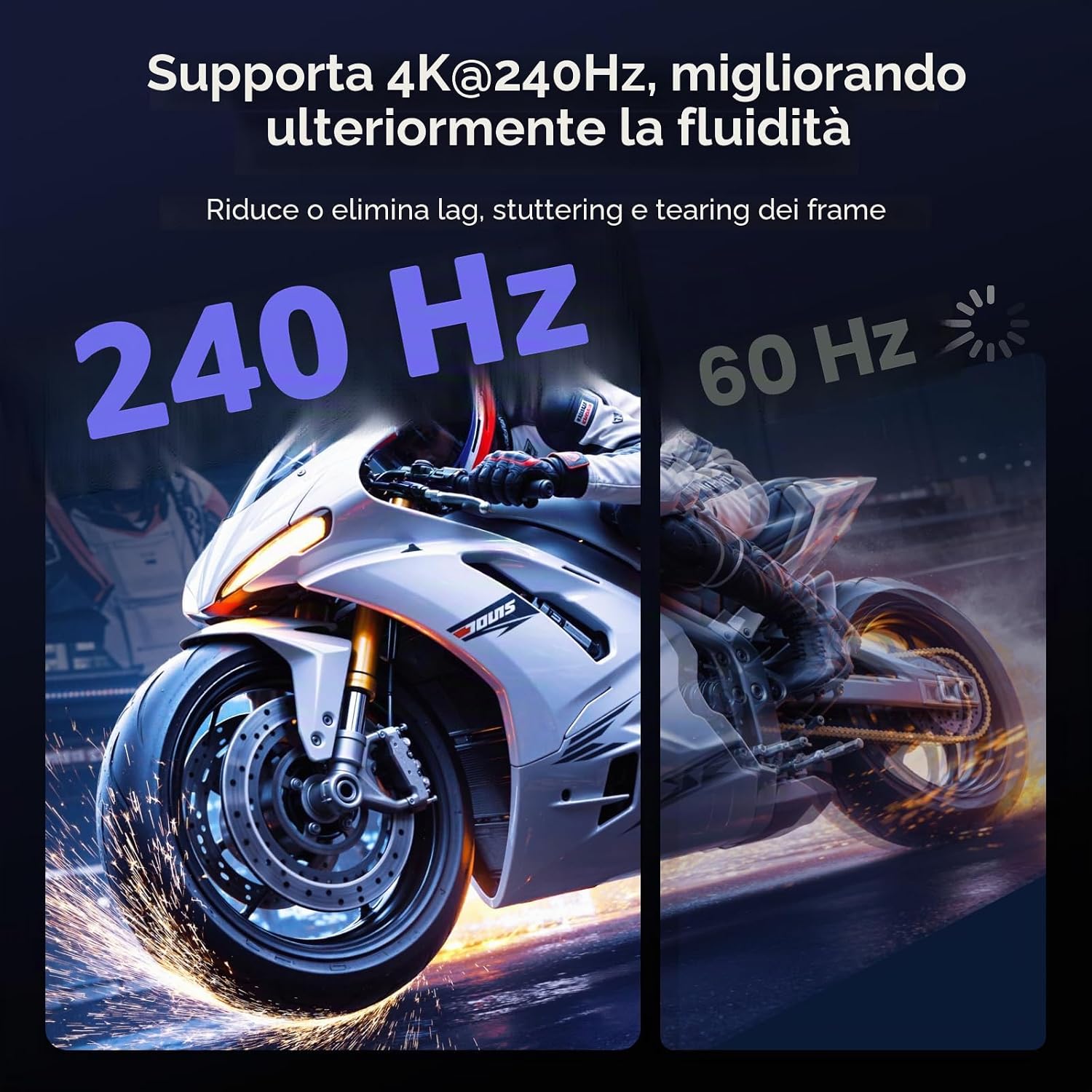 Detalle 2 de UGREEN Cavo HDMI 2.1 Curvo 90° 8K 60Hz, 10K 8K, 4K 240Hz, Alluminio e Treccia Nylon - 3m