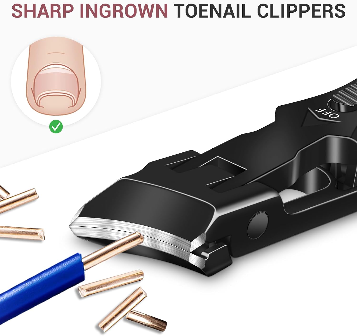 Thumbnail 6 de FUMAX Slanted Toe Nail Clippers for Thick Nails