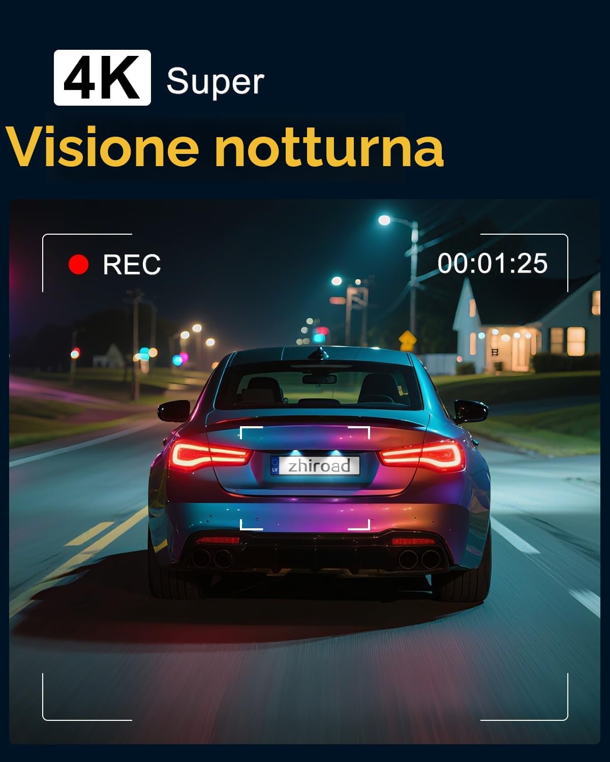 Detalle de Dash Cam Auto 4K Schermo 2,99''