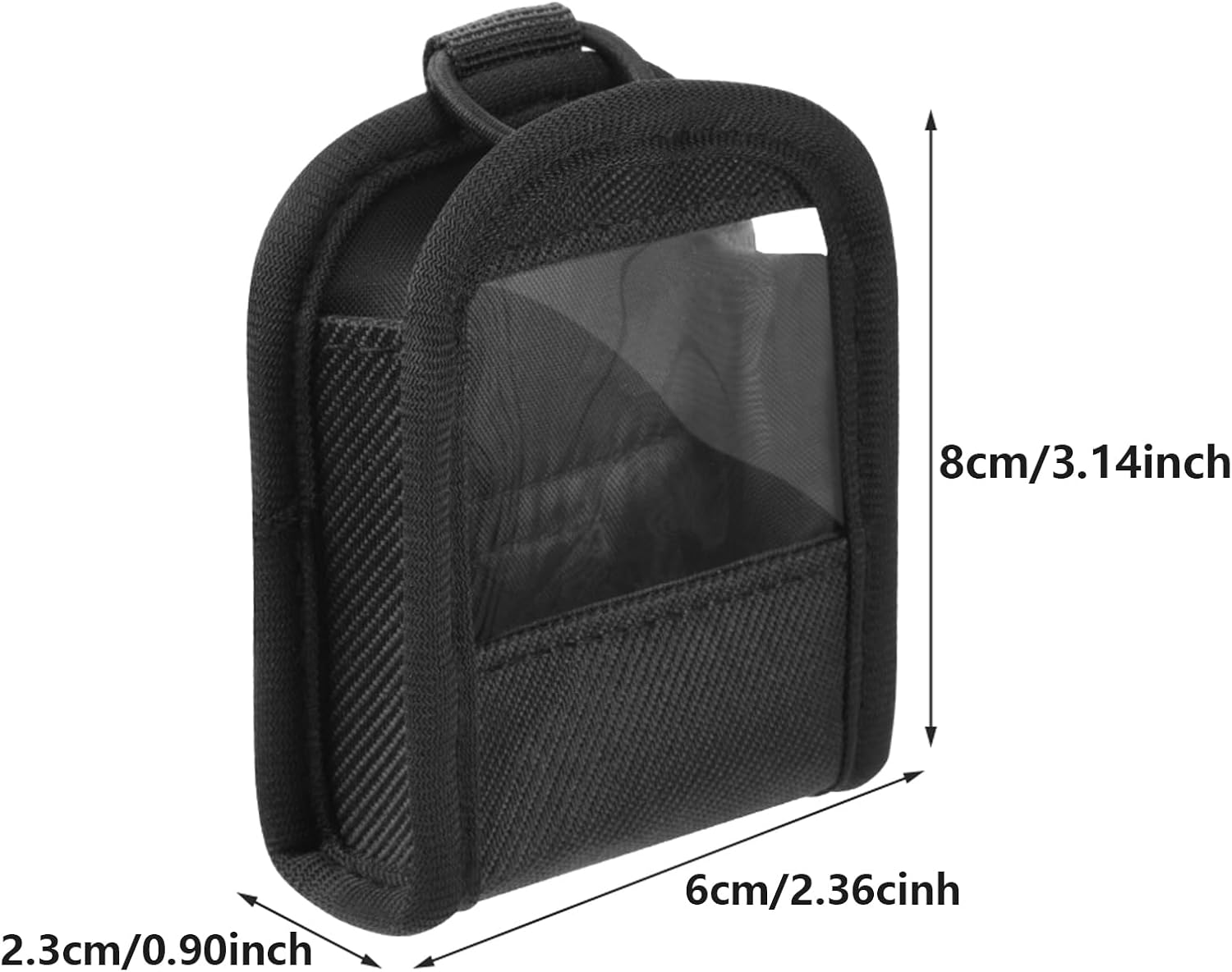 Detalle 1 de JOYSOG Guitar Transmitter Pouch with Clear Window and Adjustable Strap