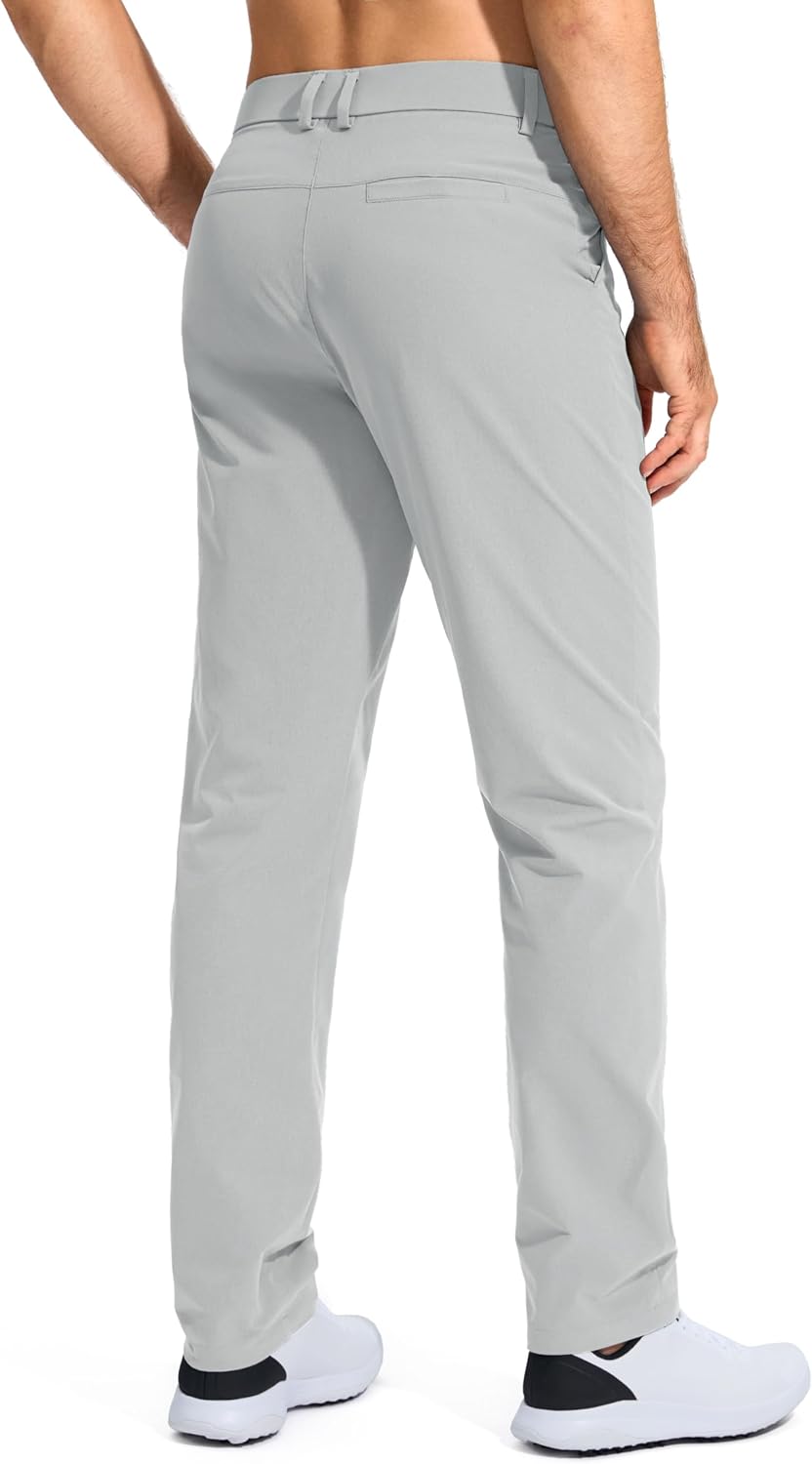 Detalle 2 de Pudolla Men’s Golf Pants Stretch Work Dress Comfy Pants (30/32/34" Inseam) with Pockets
