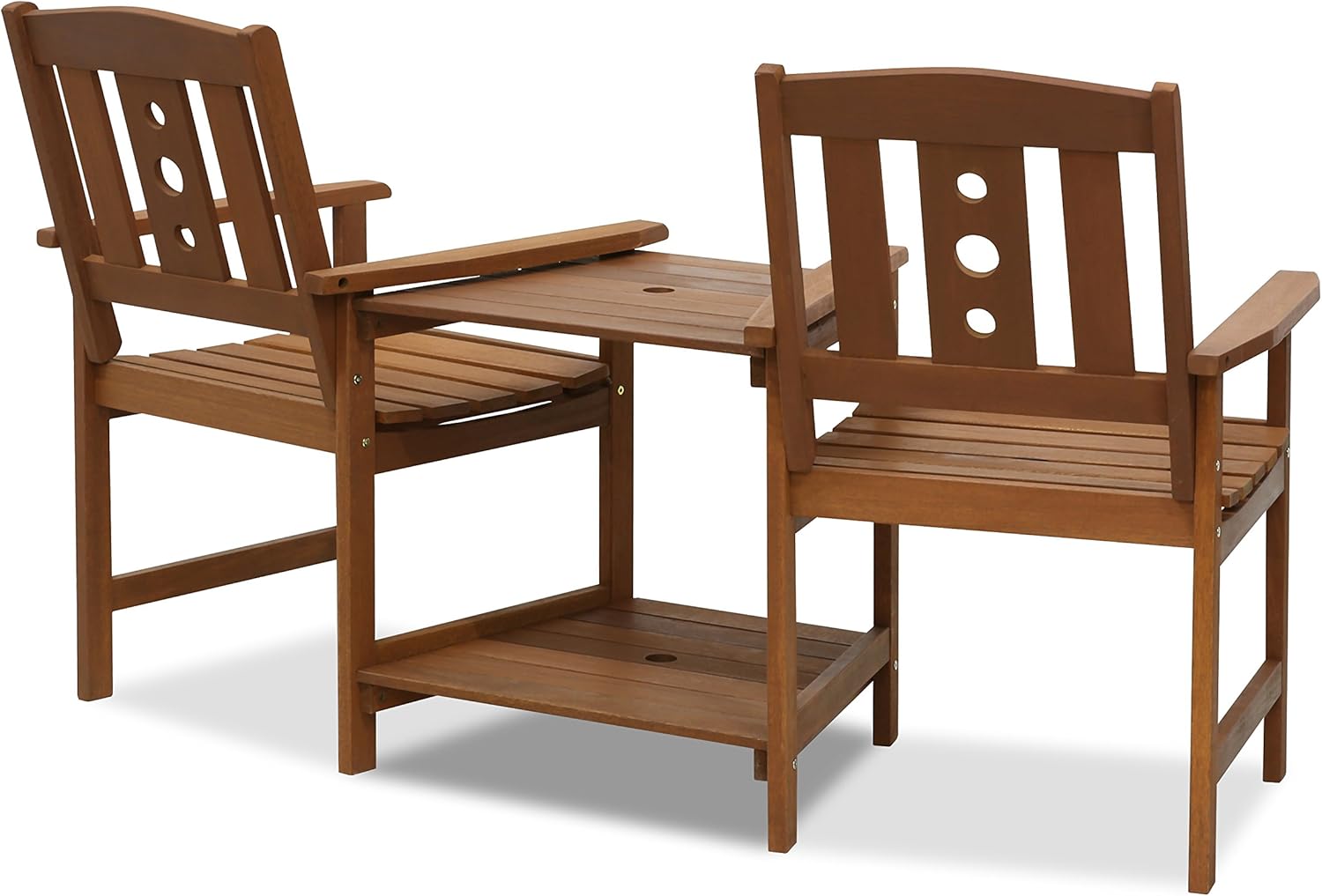 Detalle de Furinno TIOMAN Outdoor Dining Set (Jack & Jill bistro set) for patio and garden