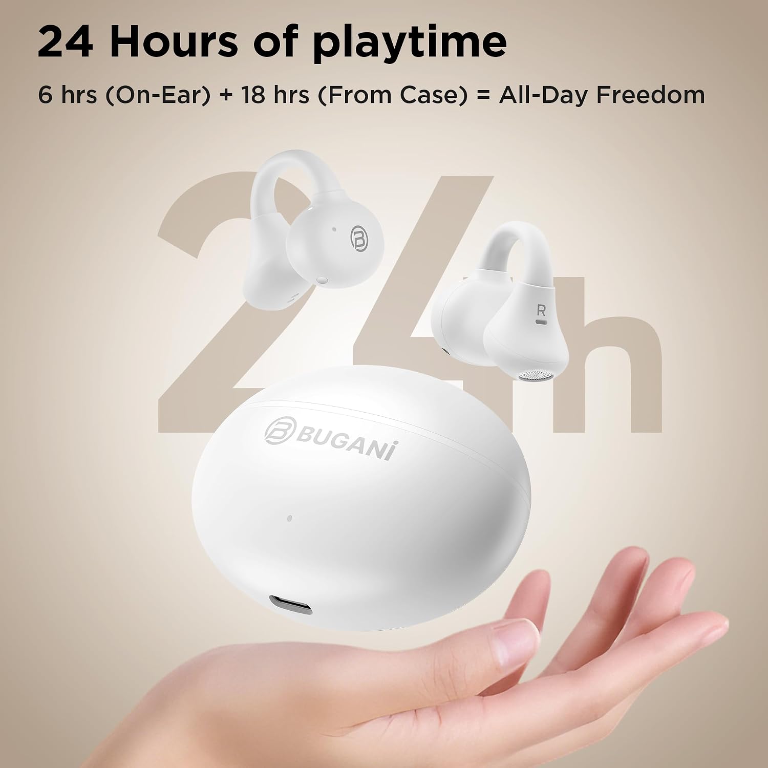 Detalle de BUGANI Open-Ear Earbuds, 5.1 g