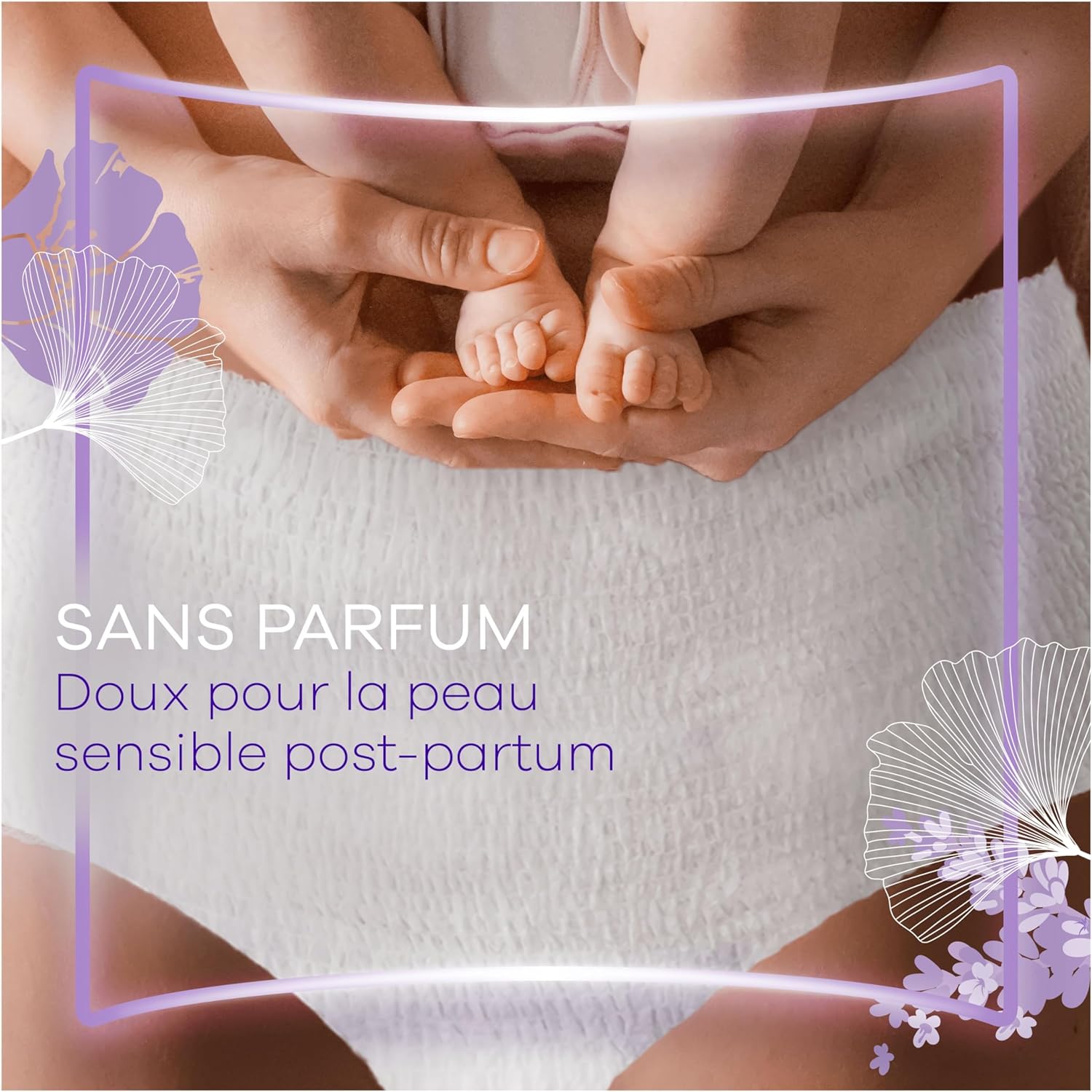 Detalle de Always Discreet Postpartum Culottes Jetables, Taille L – 8 pièces, haute absorption et confort