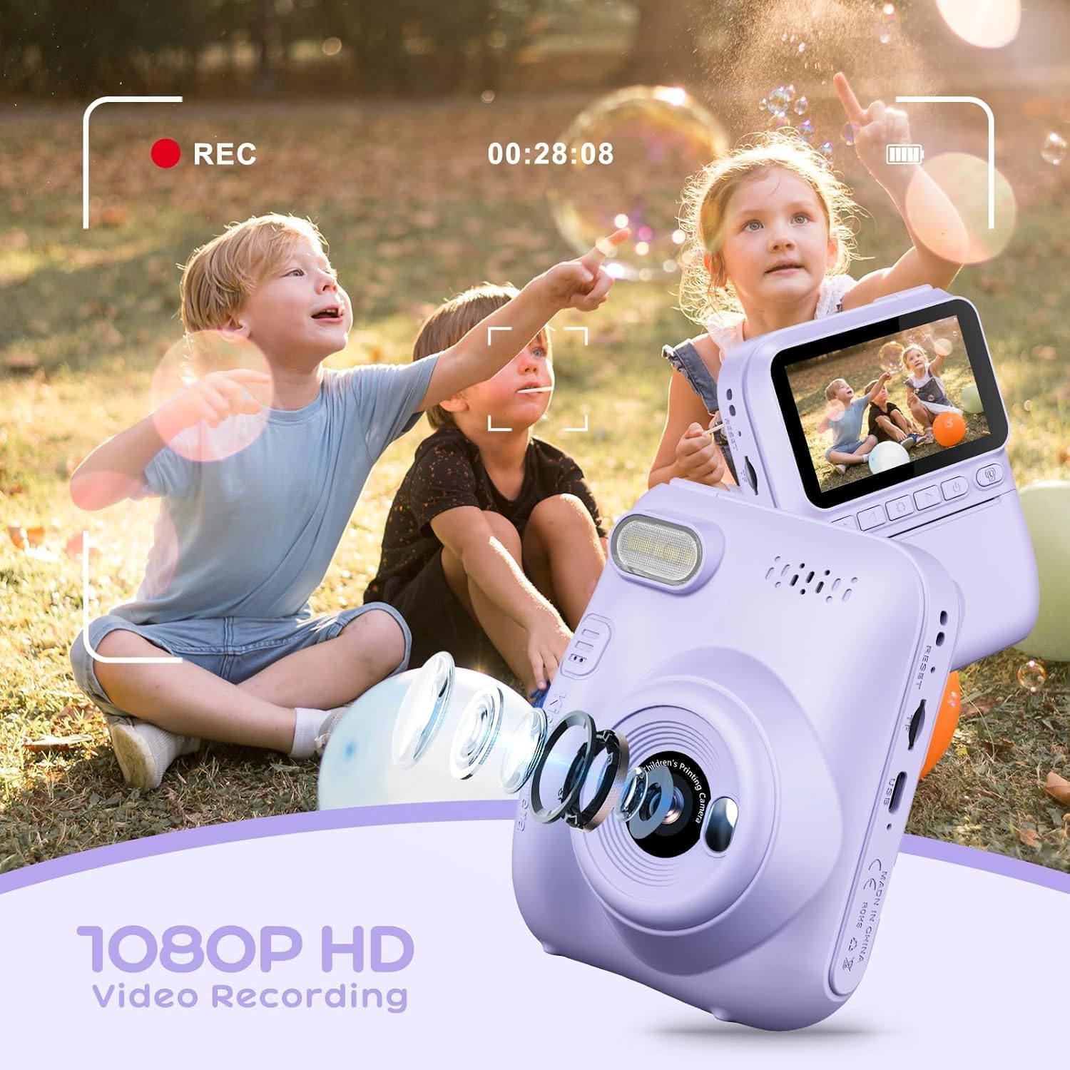 Thumbnail 4 de GREENKINDER Kids Instant Print Camera 3-inch