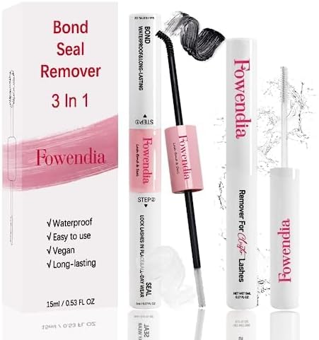 Detalle de Fowendia Lash Bond and Seal Kit with Remover, Waterproof 3-in-1