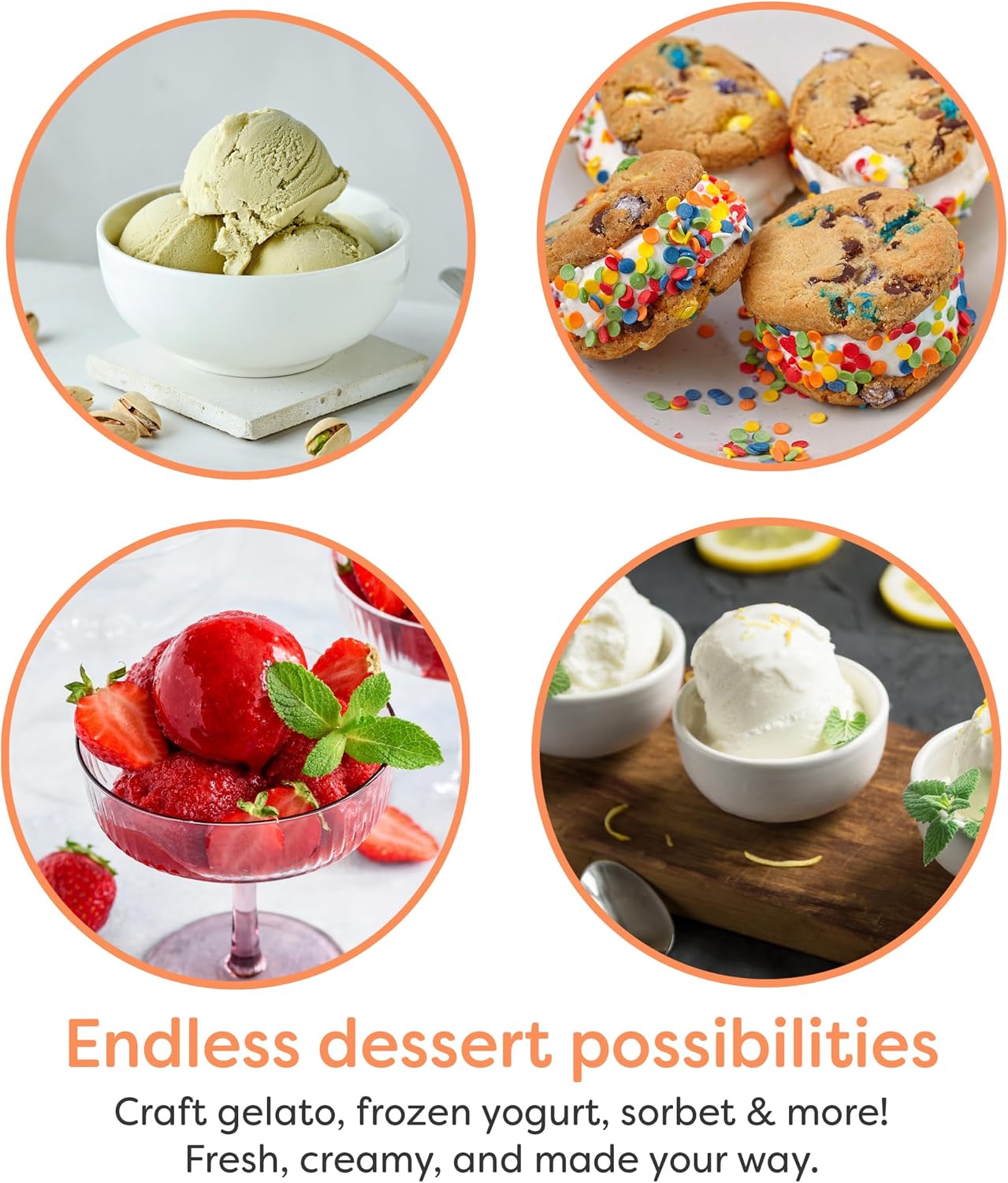 Thumbnail 4 de Nostalgia Electric Ice Cream Maker with 6 Qt Capacity (Dark Wood)
