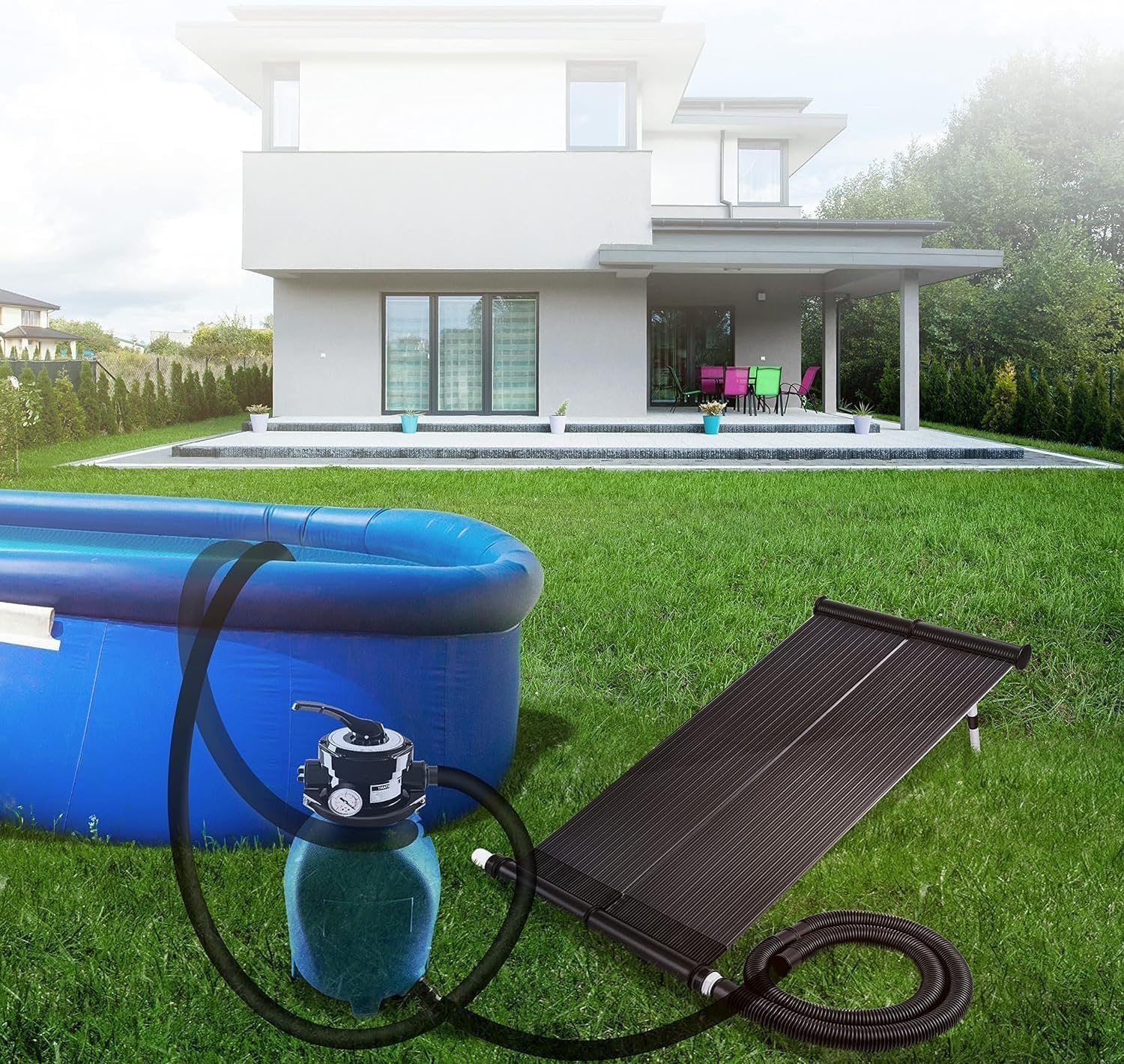 Thumbnail 3 de KESSER Solarkollektor Poolheizung 108x73 cm – Solarheizung für Pools bis 10.000 l, erweiterbar