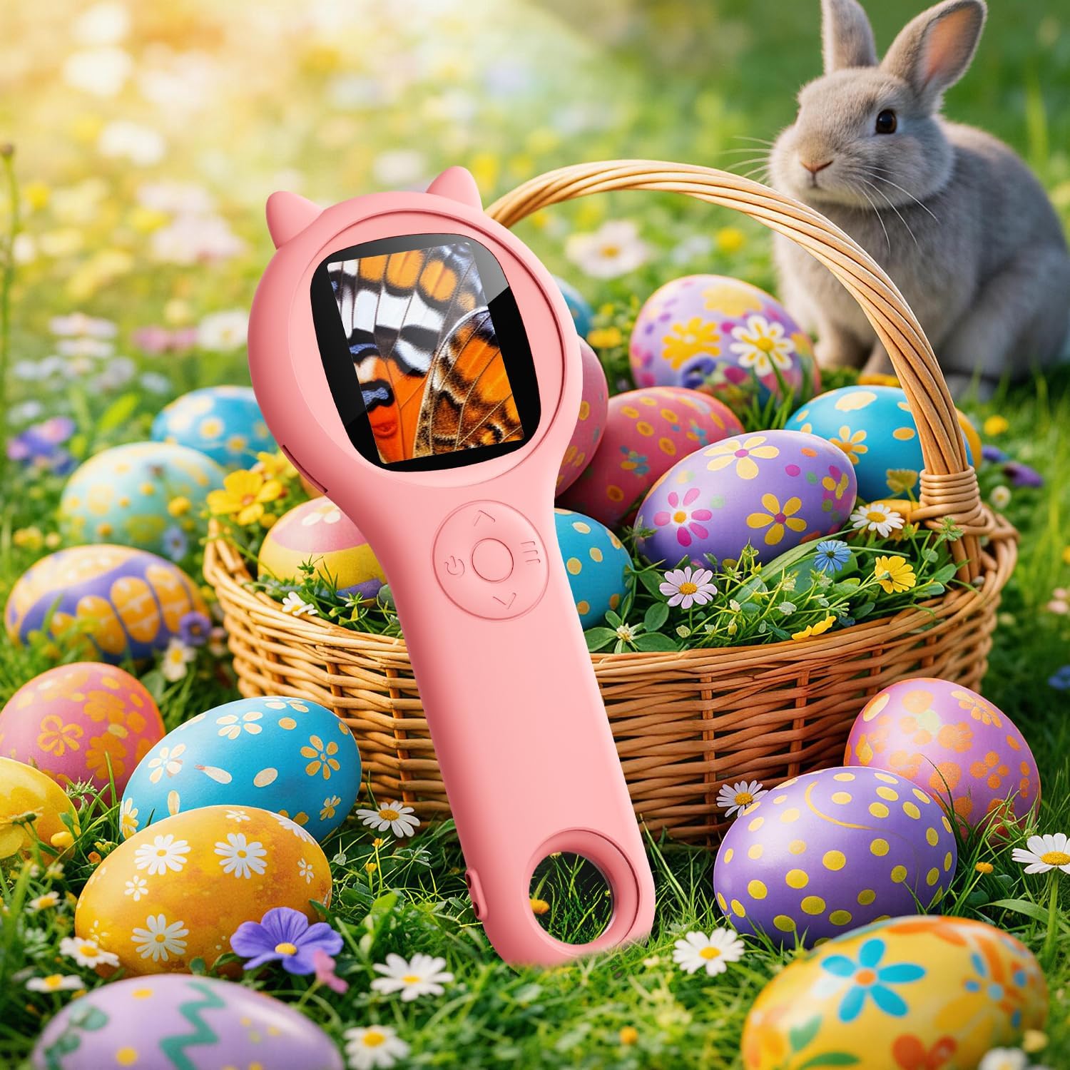 Detalle 2 de Portable Handheld Mini Digital Microscope for Kids (Pink)