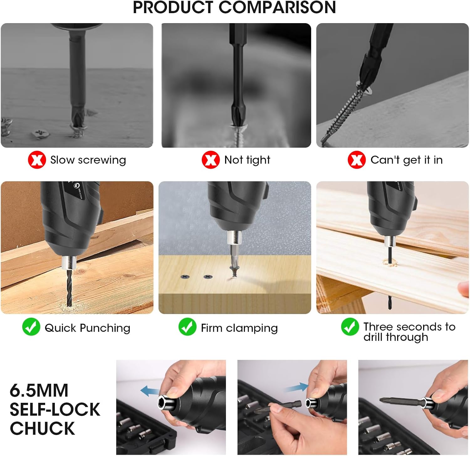 Thumbnail 3 de 49-in-1 Portable Cordless Drill Screwdriver