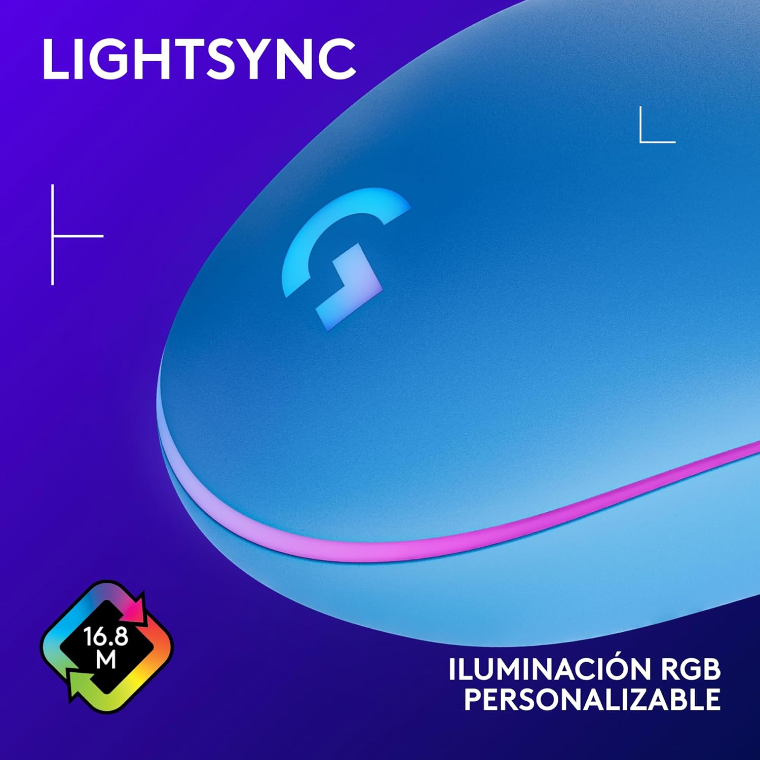Thumbnail 4 de Logitech G203 LIGHTSYNC Ratón Gaming RGB, 8,000 DPI, Azul 🖱