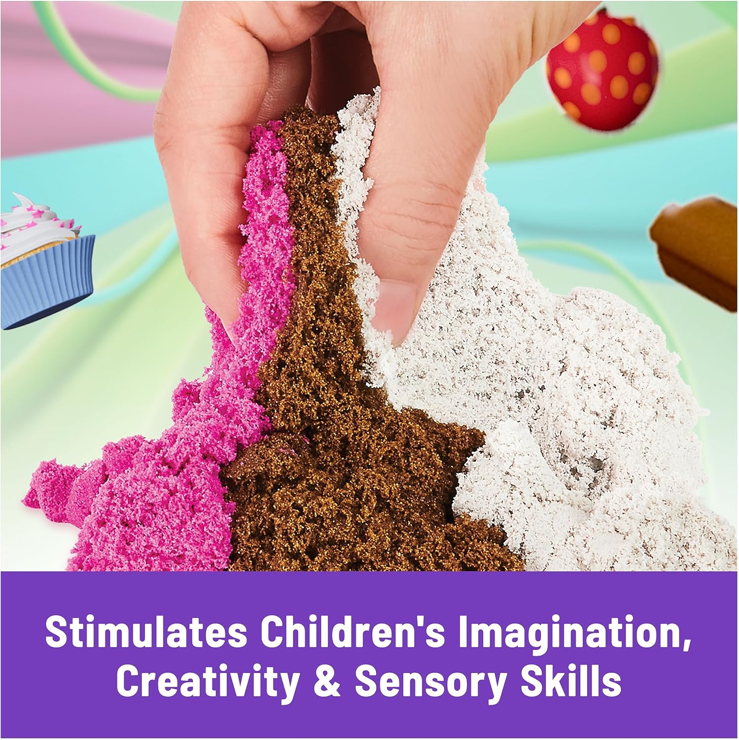 Detalle 1 de Kinetic Sand Scented Play Sand, 3 Colours