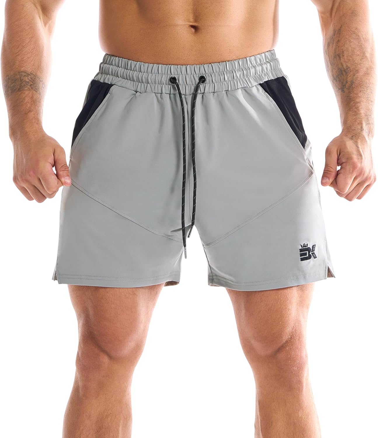 Thumbnail 3 de BROKIG Men's Dry Gym Shorts, 5 Inch – Breathable Mesh Pockets for Training