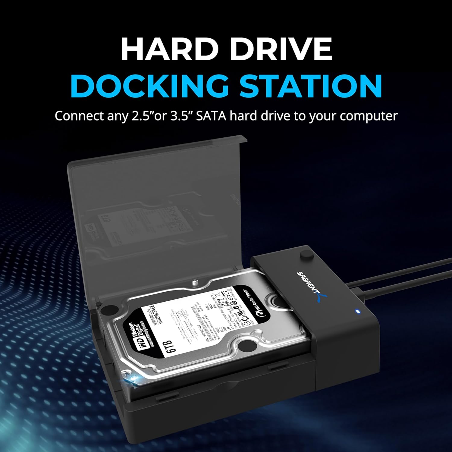Detalle de SABRENT Hard Drive Docking Station 2.5–3.5"
