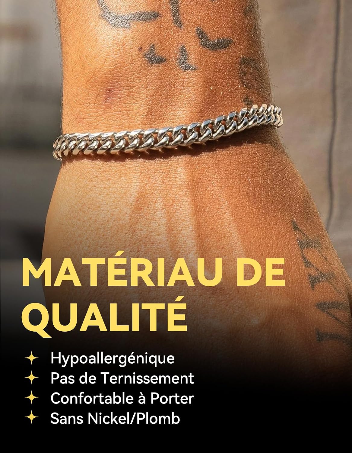 Detalle 2 de ChainsHouse Bracelet chaîne cubaine 6 mm