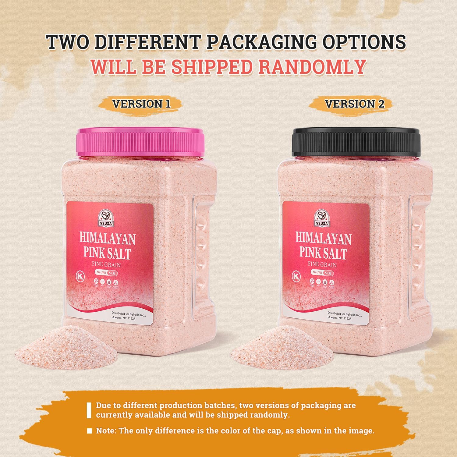 Detalle de 52USA Himalayan pink salt, 80 oz