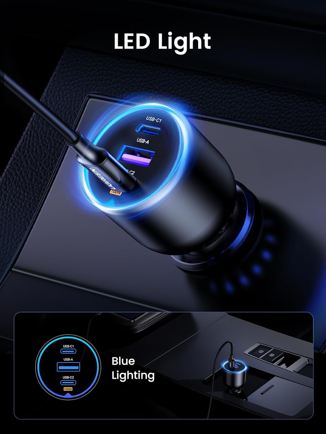 Thumbnail 6 de UGREEN Car Charger 130W USB C Fast Charge