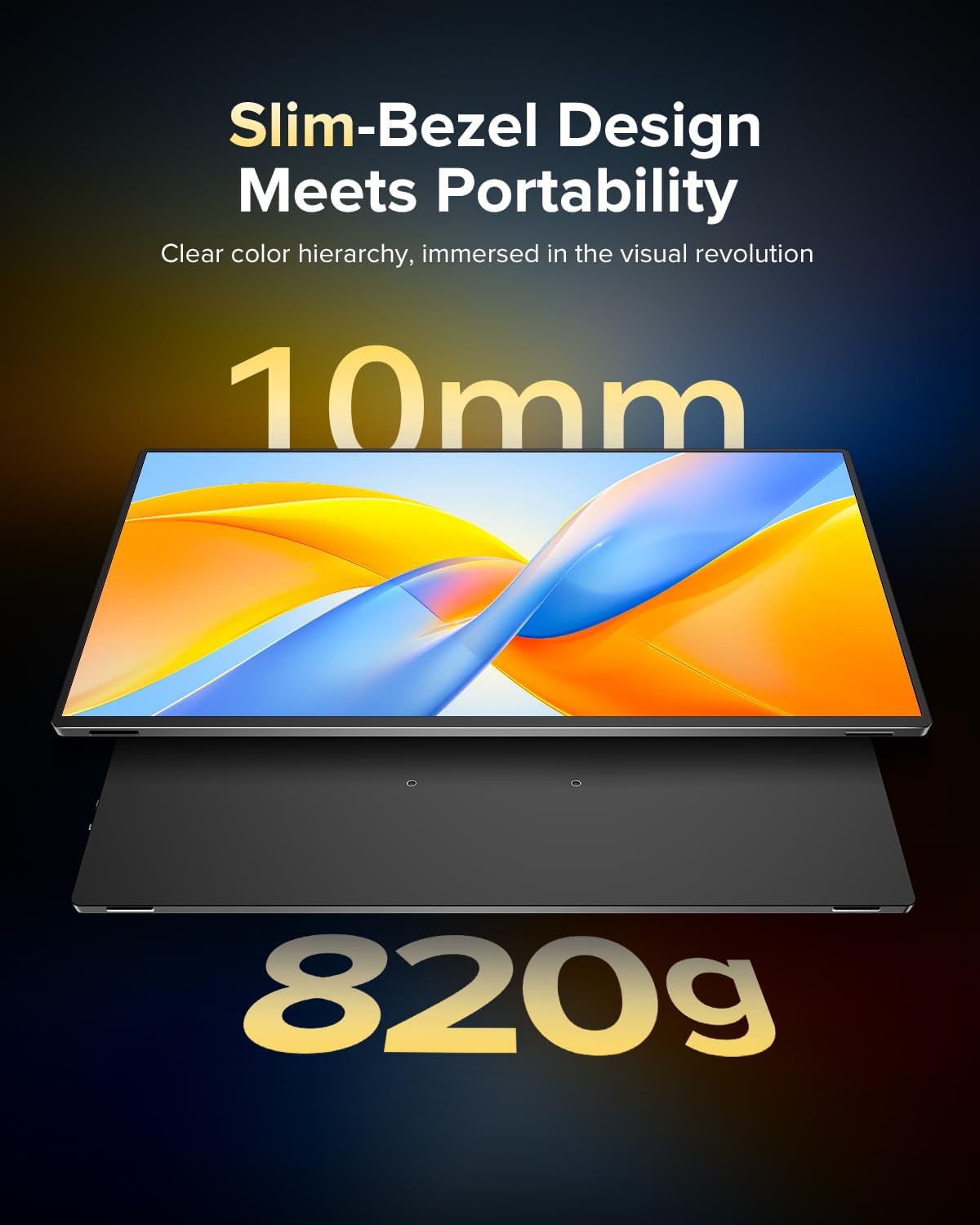 Detalle de Portable Monitor 4K 1200 Nits (16-inch) with USB-C & Mini HDMI, FreeSync, VESA Mount