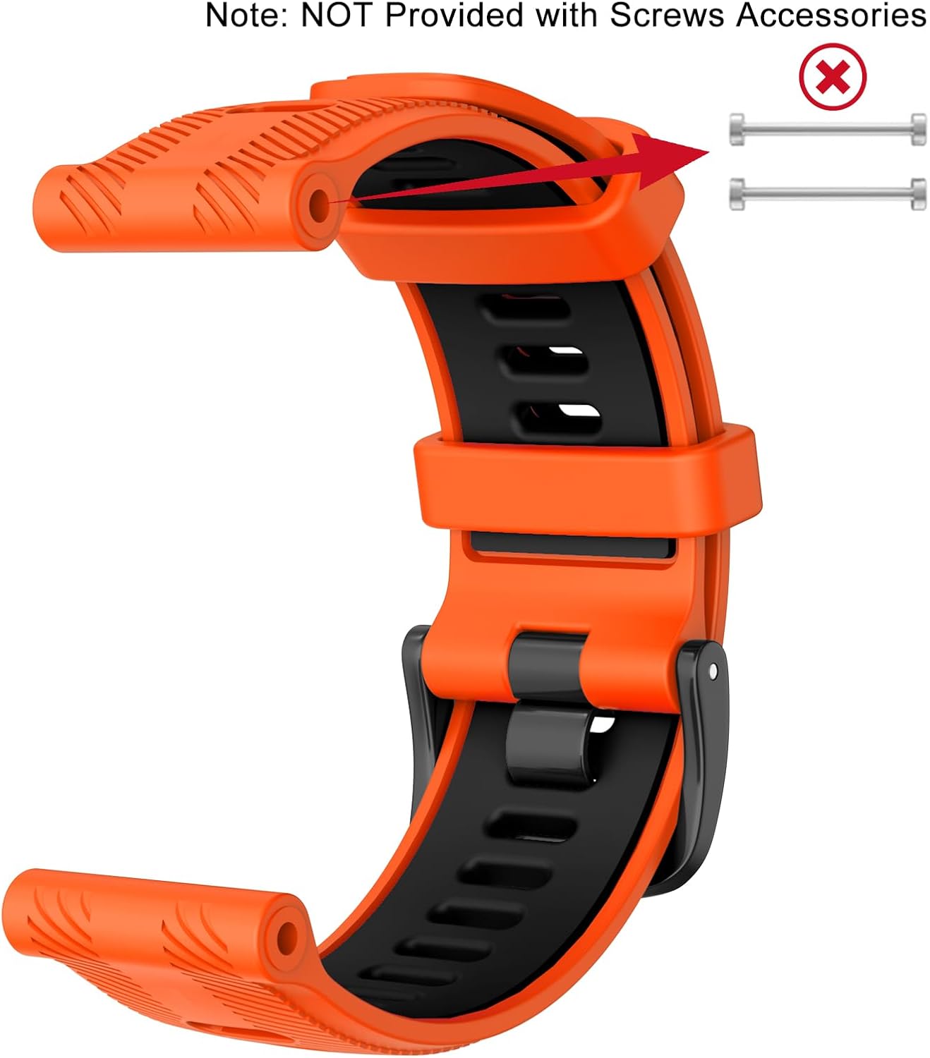 Detalle de ISABAKE 22mm silicone watch strap for Garmin Forerunner 965/955 (and Forerunner 945/935, Fenix 5)