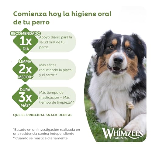 Detalle 2 de WHIMZEES Caja Surtida S, 56 Piezas – Golisinas dentales naturales para perros pequeños