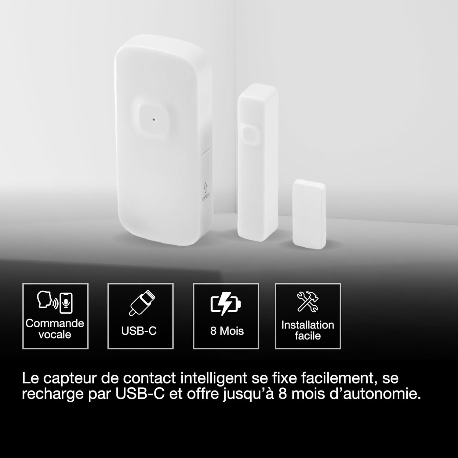 Thumbnail 2 de OSRAM Smart+ Capteur pour la détection de Portes et fenêtres Ouvertes — WiFi, IP20, Non gradable, Blanc