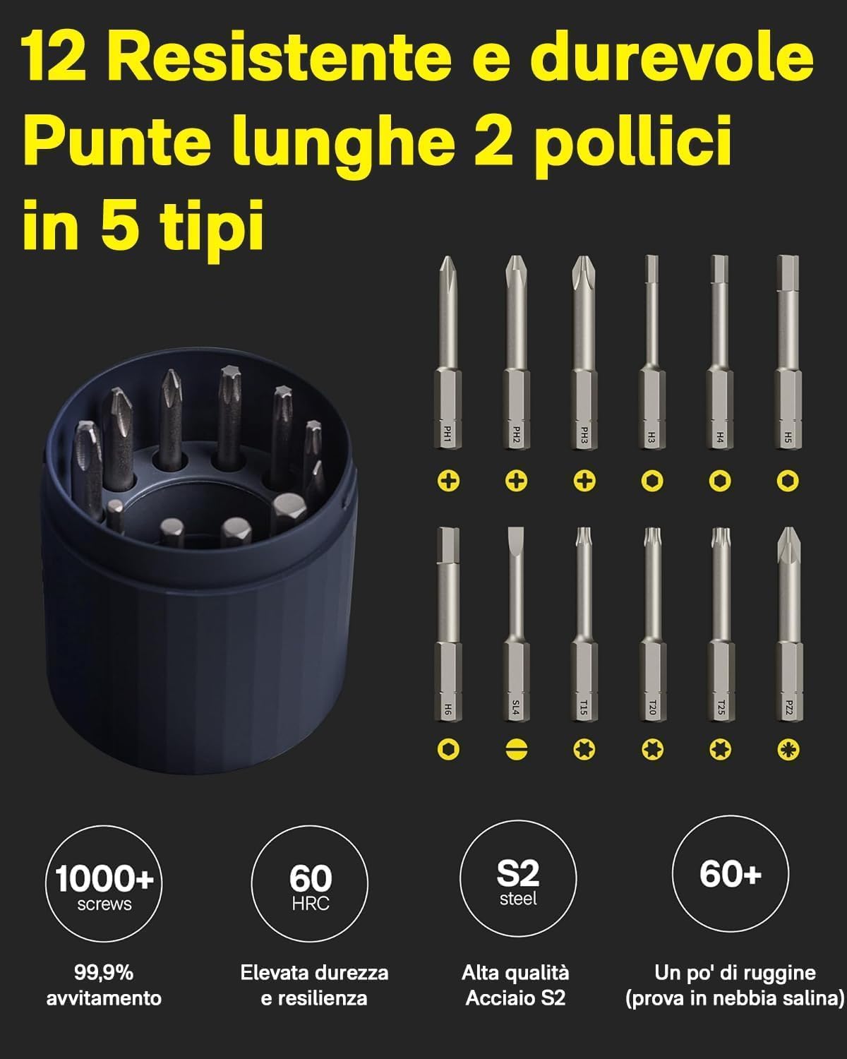 Detalle de HOTO 3.6V Cacciavite elettrico 1500 mAh