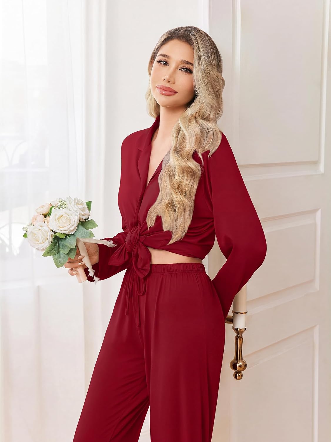 Detalle 2 de Ekouaer Women's Pajama Set