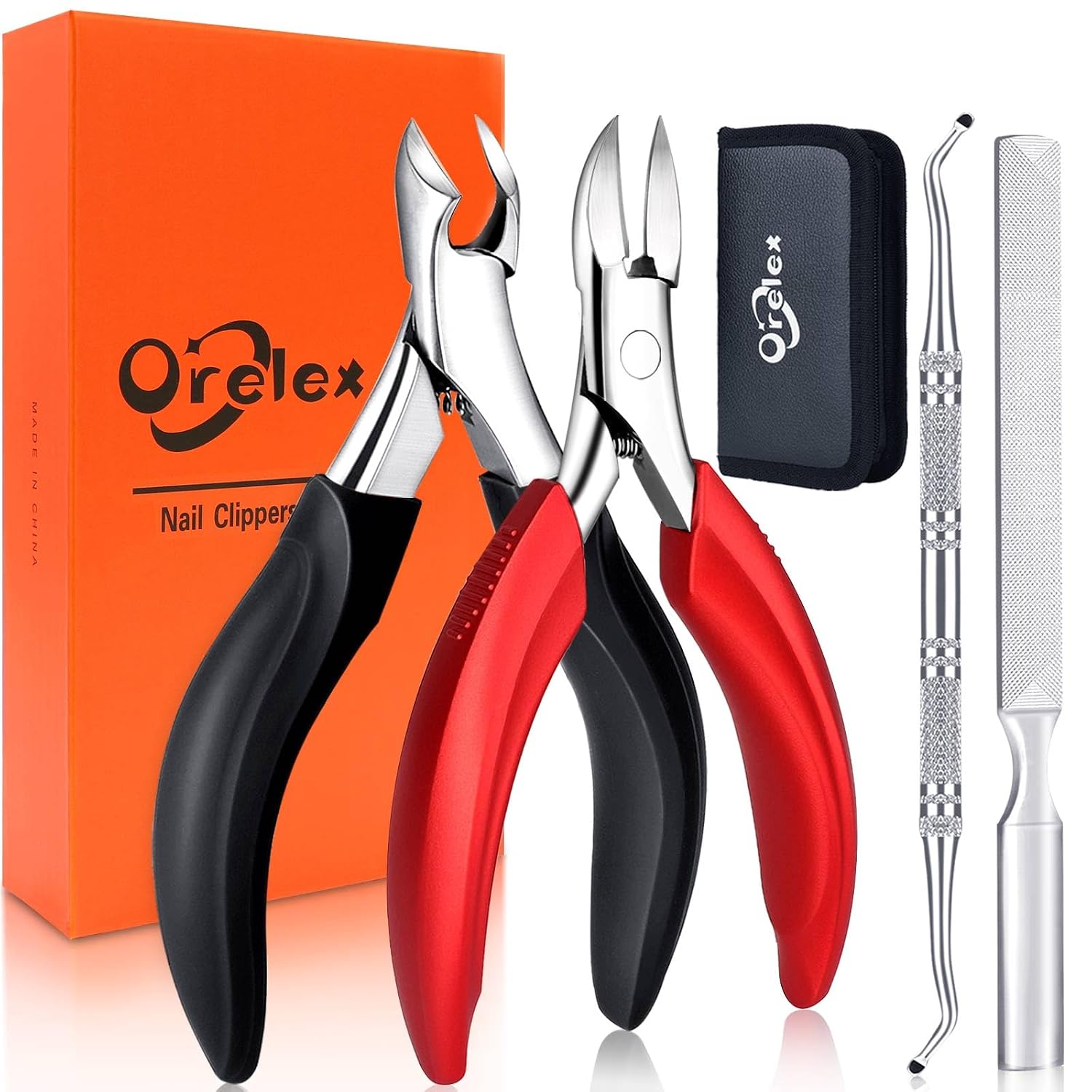Detalle de Orelex Nagelschere Set 4-teilig Edelstahl