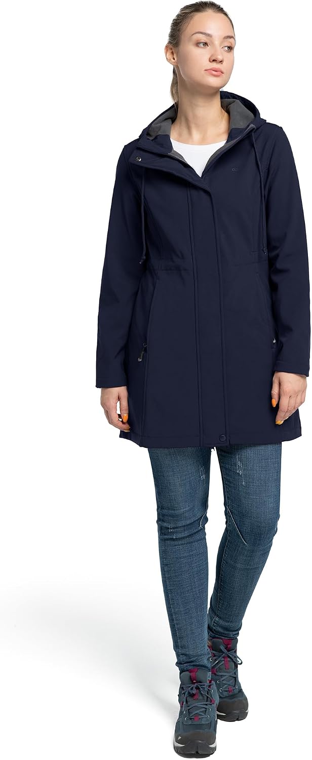 Detalle de 33,000ft Damen Softshell Regenjacke mit 8000MM