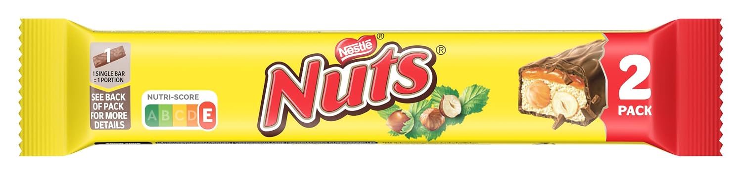 Thumbnail 4 de Nestlé NUTS 2Pack Schokoriegel mit ganzen Haselnüssen & Karamell (24er Pack, à 2 x 30g)