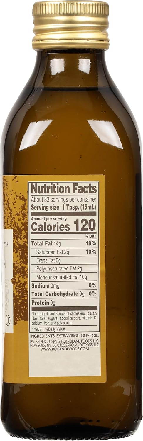 Detalle 2 de Roland Foods RO207 Extra Virgin Olive Oil, 16.9 fl oz, Cold-Pressed Blend