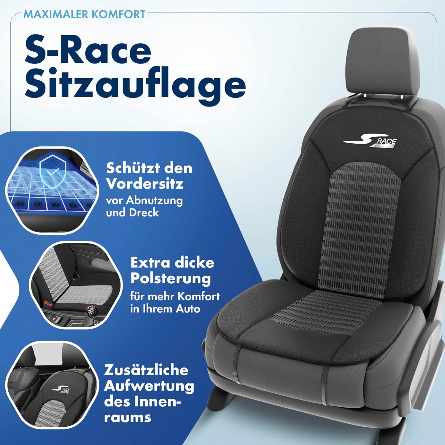 Thumbnail 1 de Walser S-Race Auto-Sitzauflage