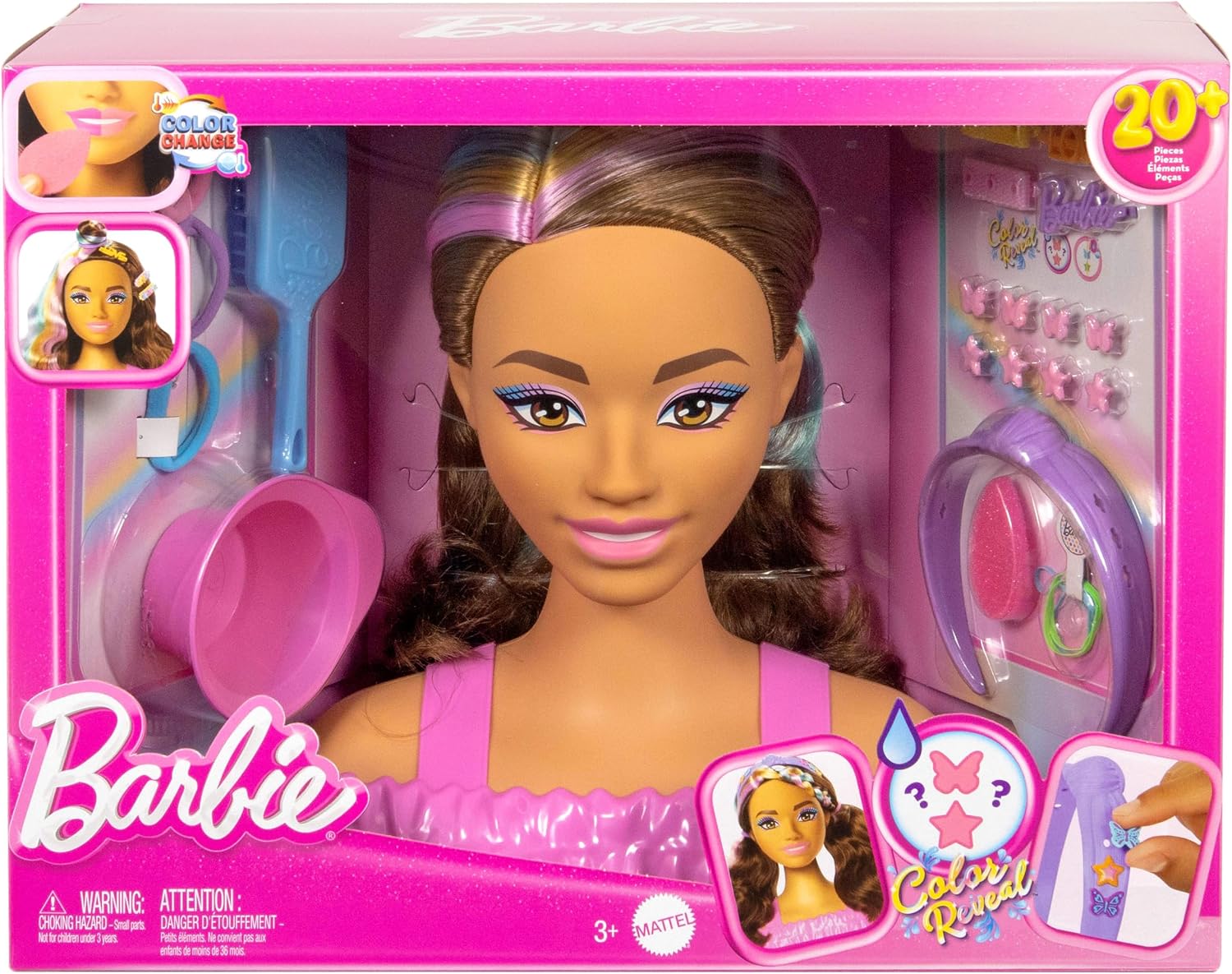 Thumbnail 5 de Barbie Busto para Peinar JFG82 con 20+ accesorios y pinzas 🌟